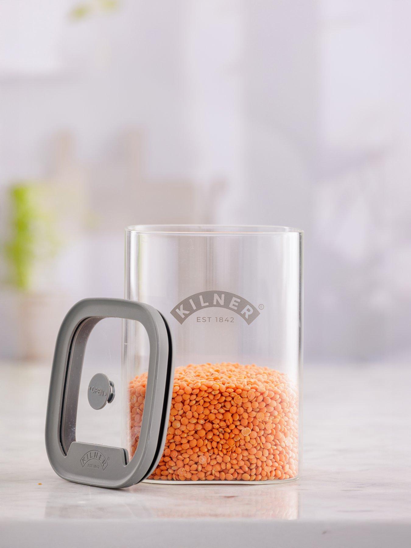 undefined Fresh Storage Set Of 3 Square Jars 1l