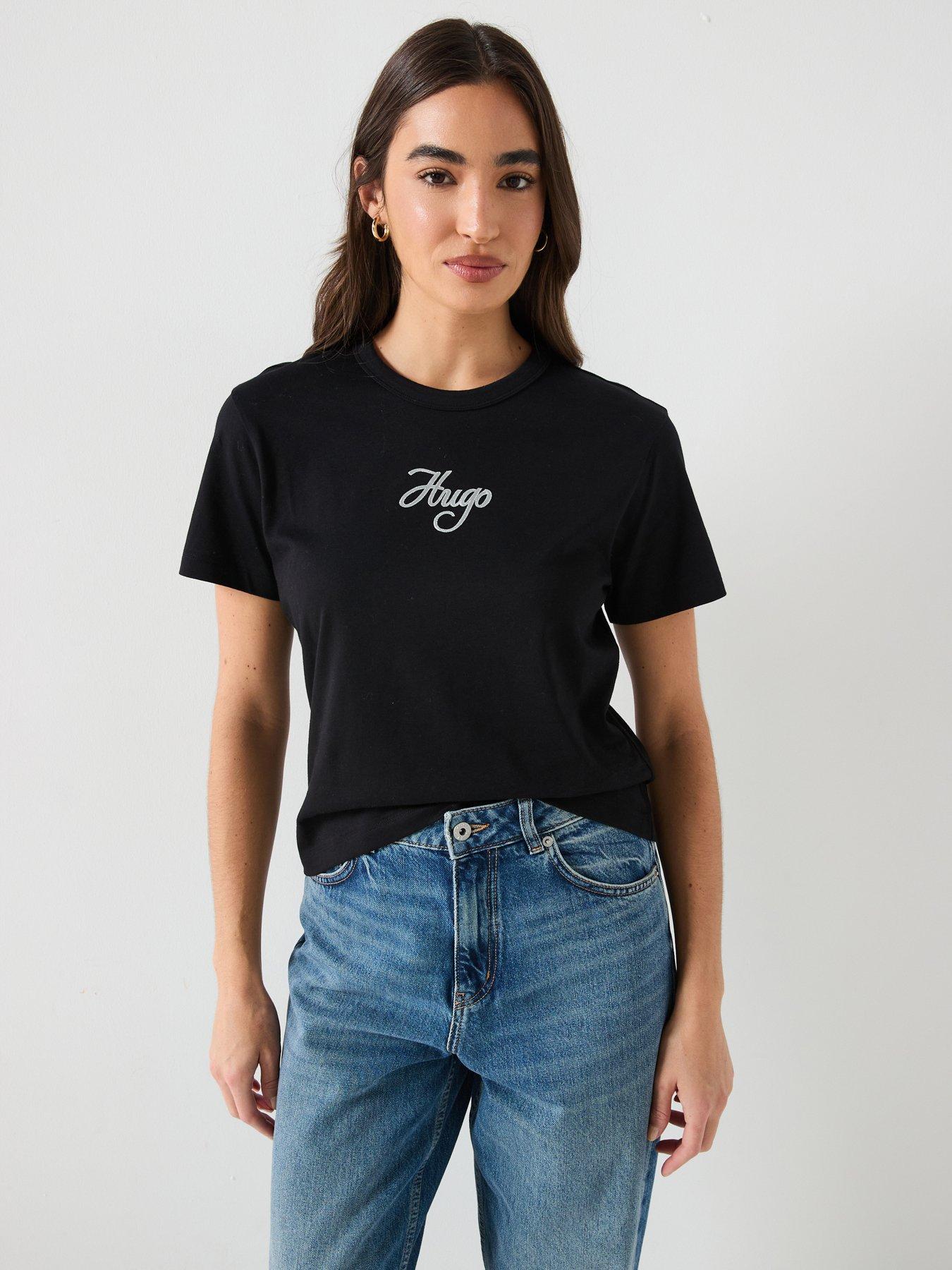 undefined Hugo Short Sleeve T-shirt - Black