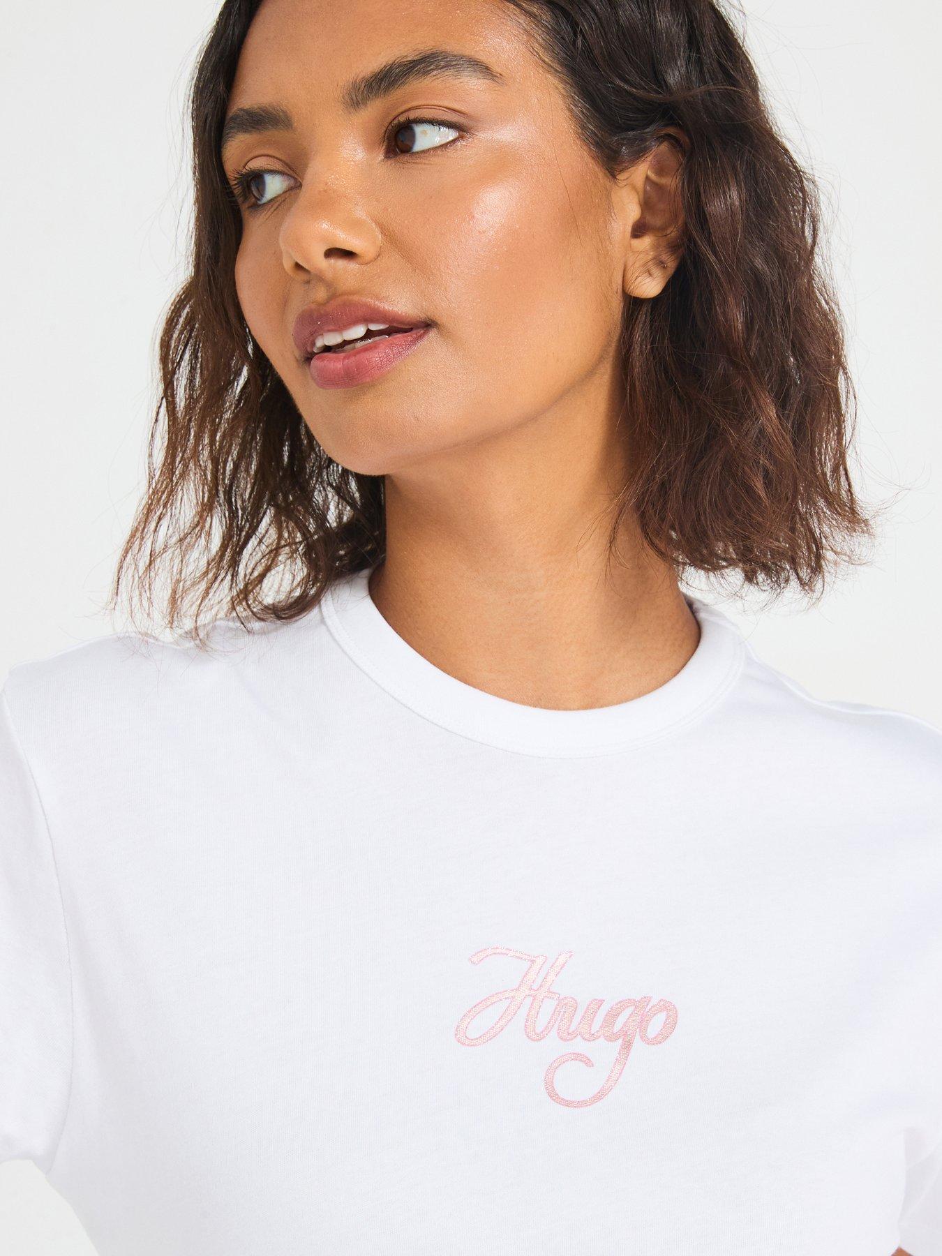 Image 4 of 5 of HUGO Hugo Short Sleeve T-Shirt - White