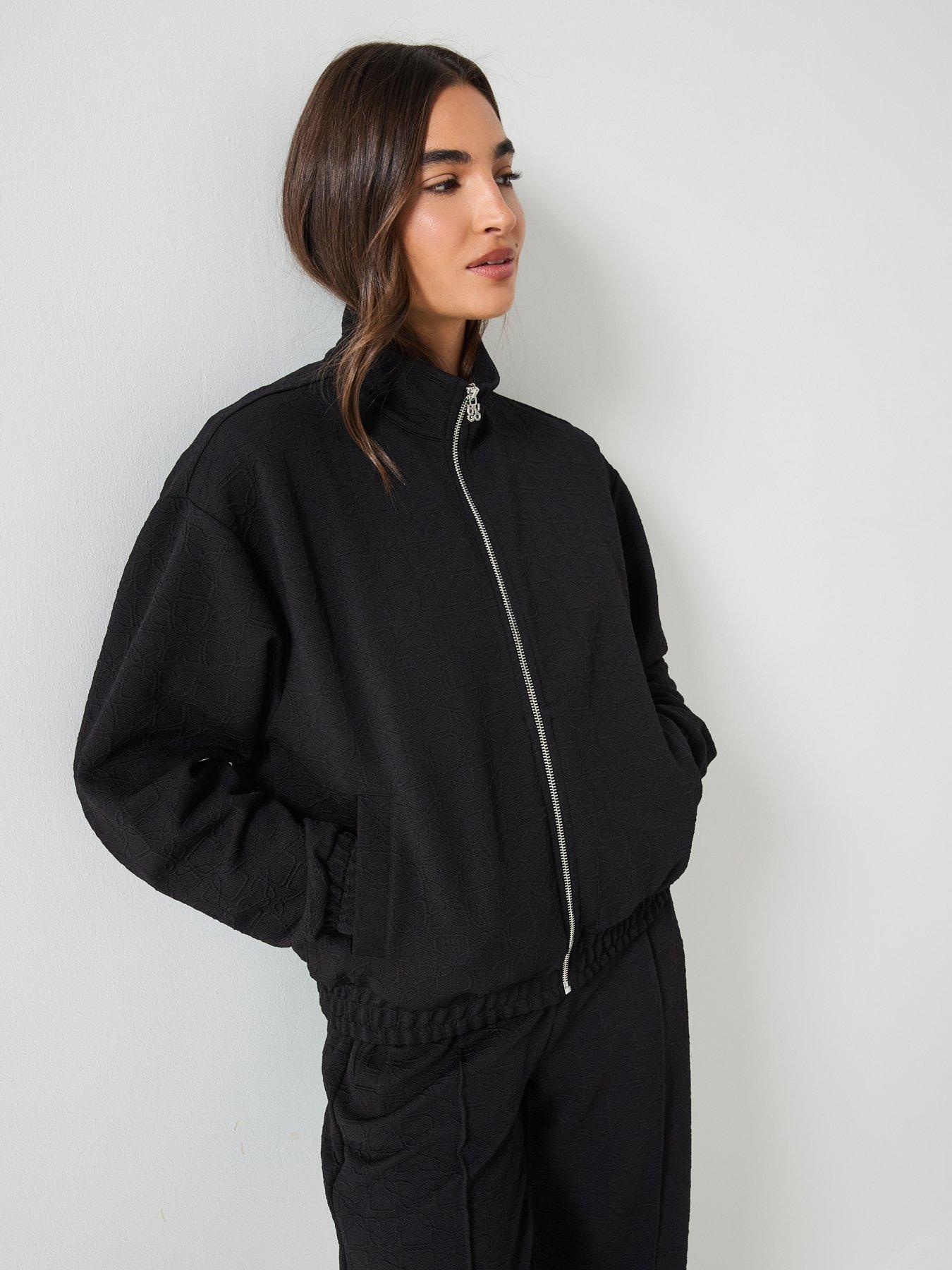 Image 1 of 6 of HUGO Zip Up Sweatshirt - Multi