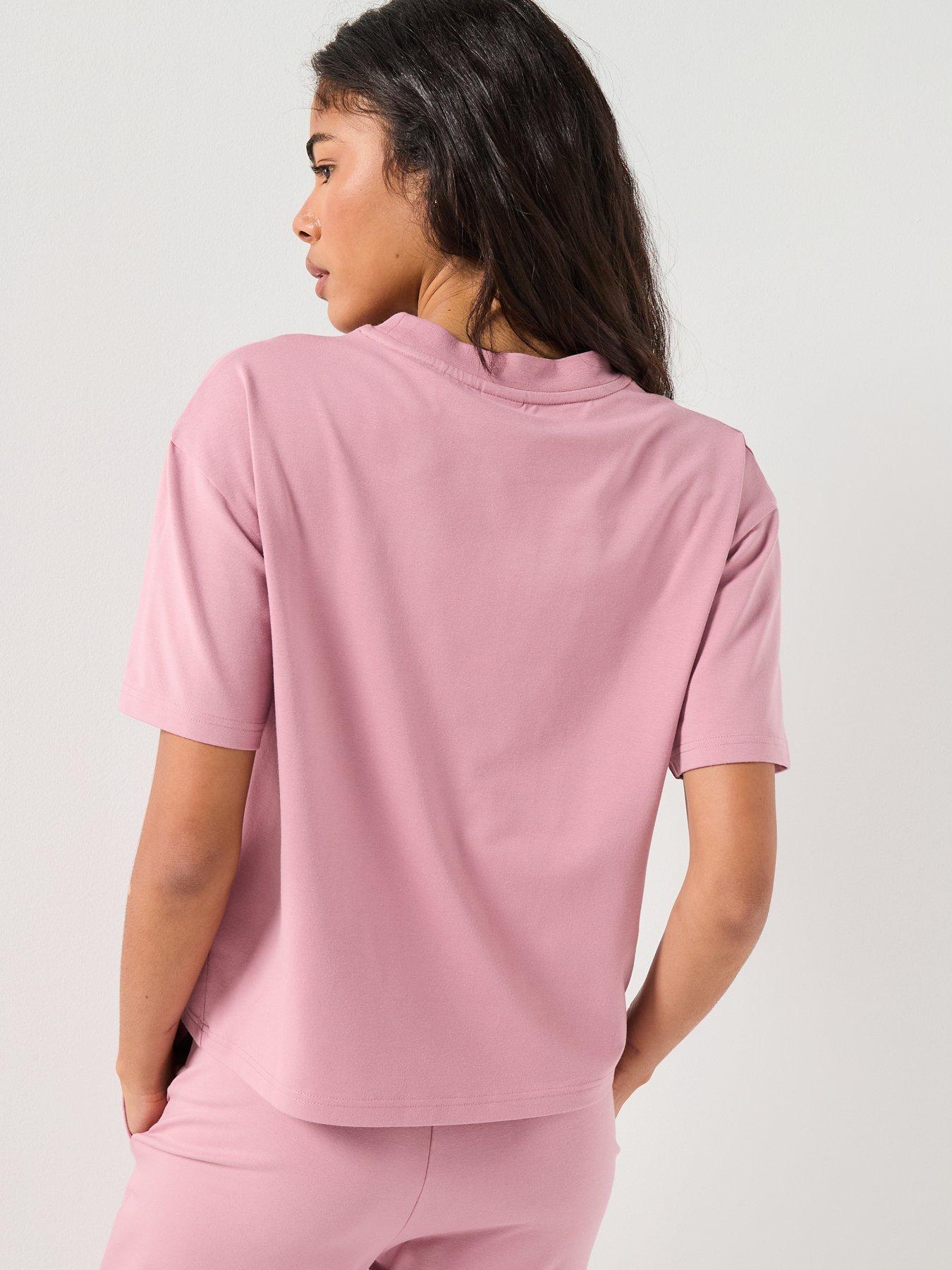  image of hugo-loungewear-t-shirt-pink