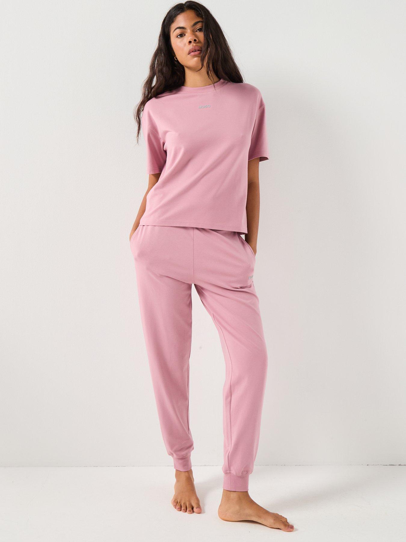  image of hugo-loungewear-t-shirt-pink