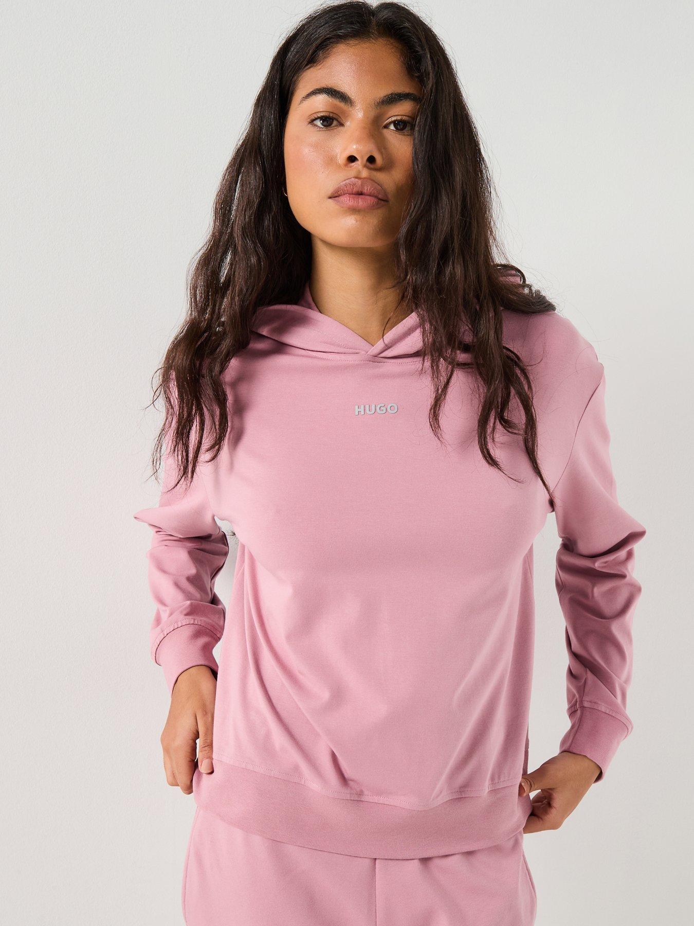 hugo-loungewear-hoodie-pink