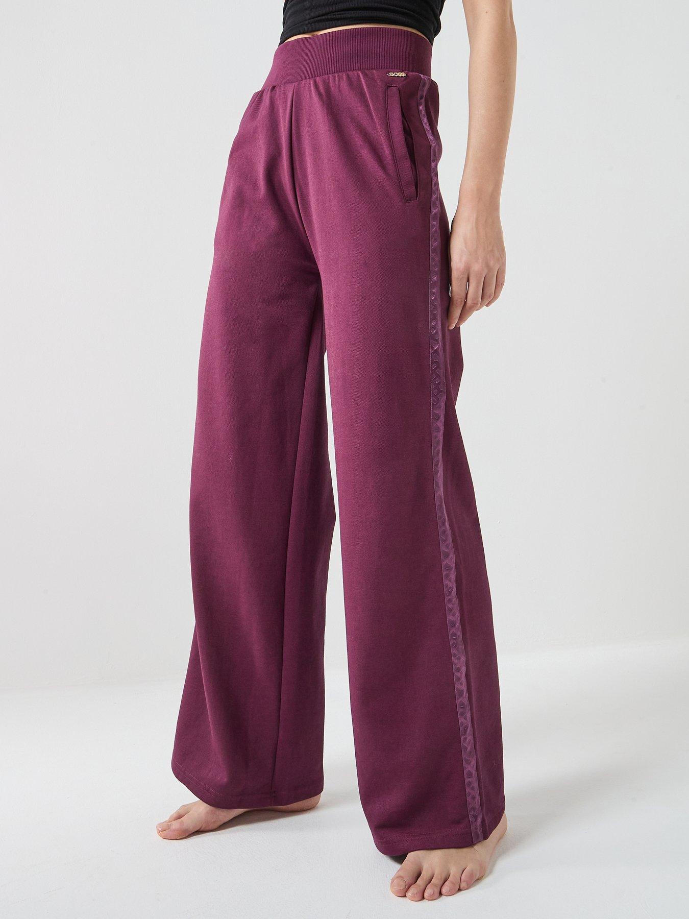 BOSS Flared Leg Jogger Pants - Dark Pink