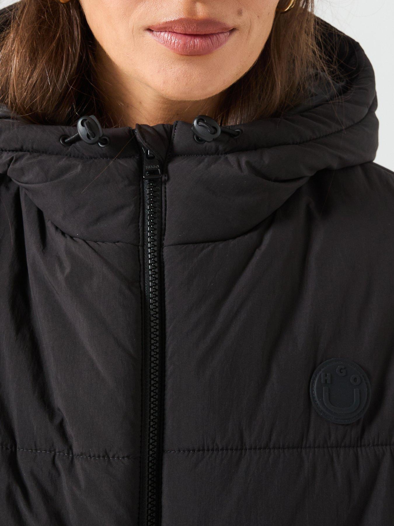  image of hugo-freya-coat-black