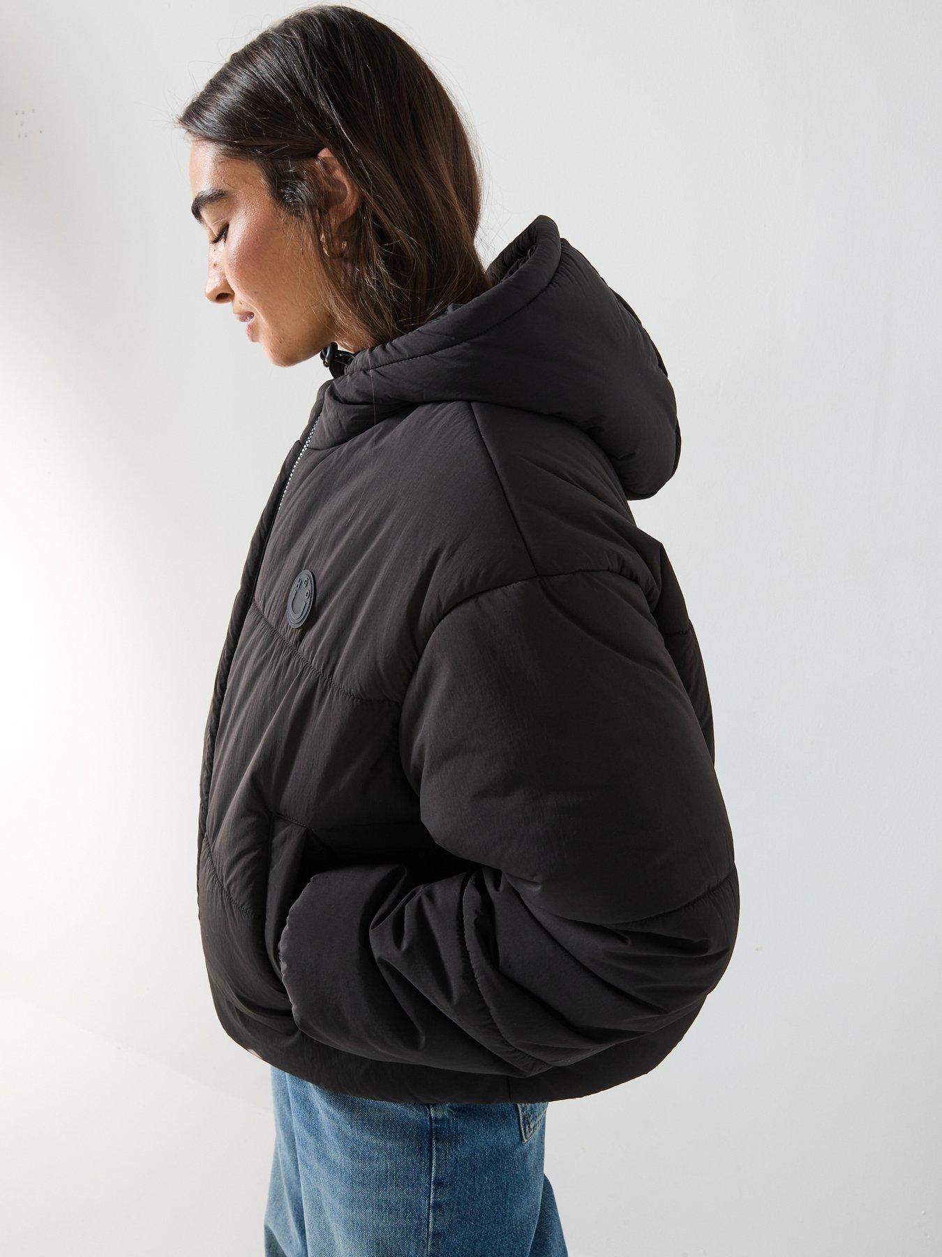  image of hugo-freya-coat-black