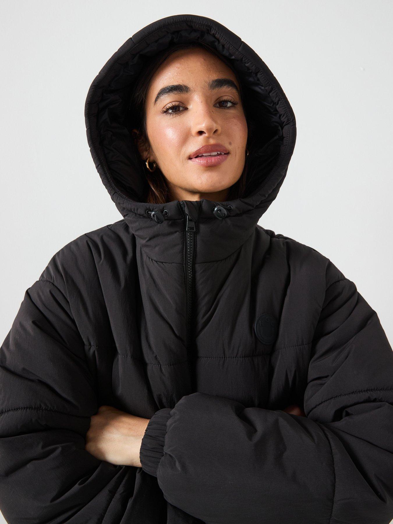  image of hugo-freya-coat-black