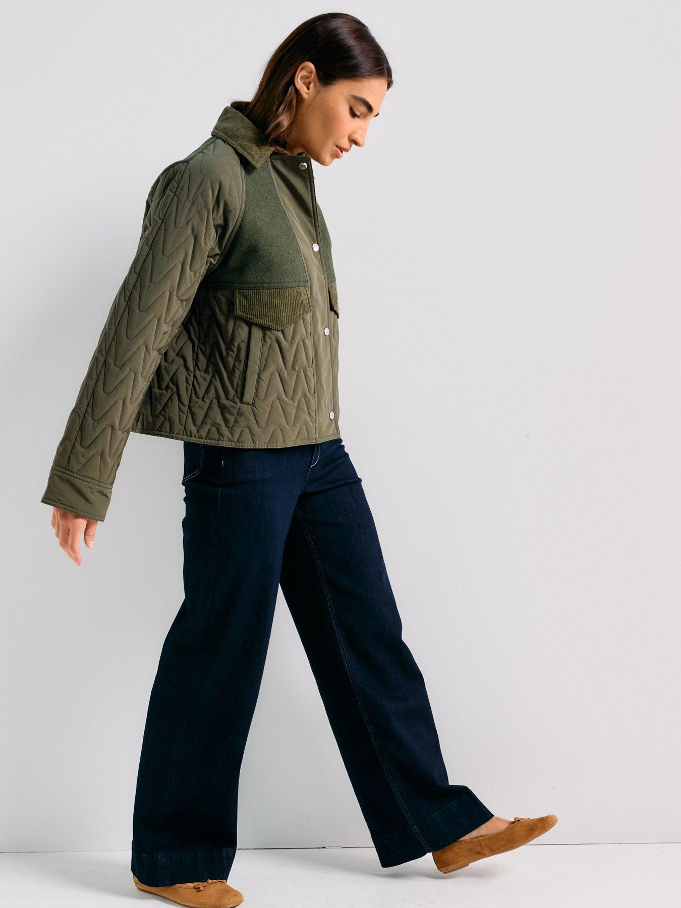 Image 3 of 6 of BOSS Pabori Collared Coat - Dark Green