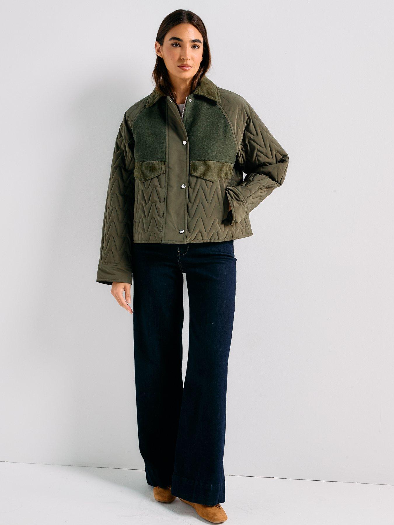 Image 5 of 6 of BOSS Pabori Collared Coat - Dark Green