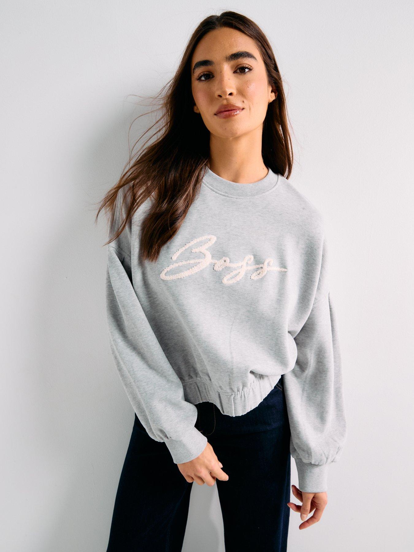 Image 5 of 6 of BOSS Easton Crew Sweatshirt - Grey