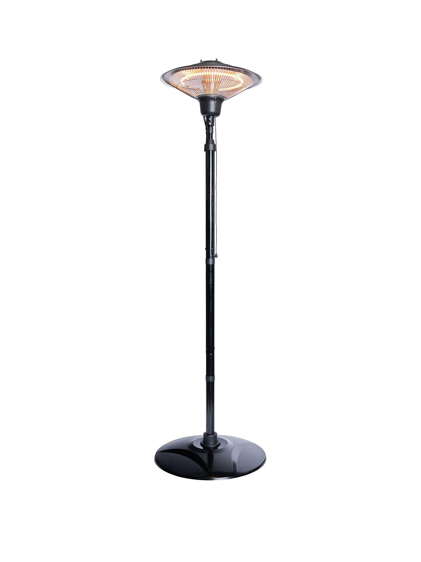 Image 2 of 6 of Radiant Coral 1500w FS Carbon Elem Patio Heater Silver