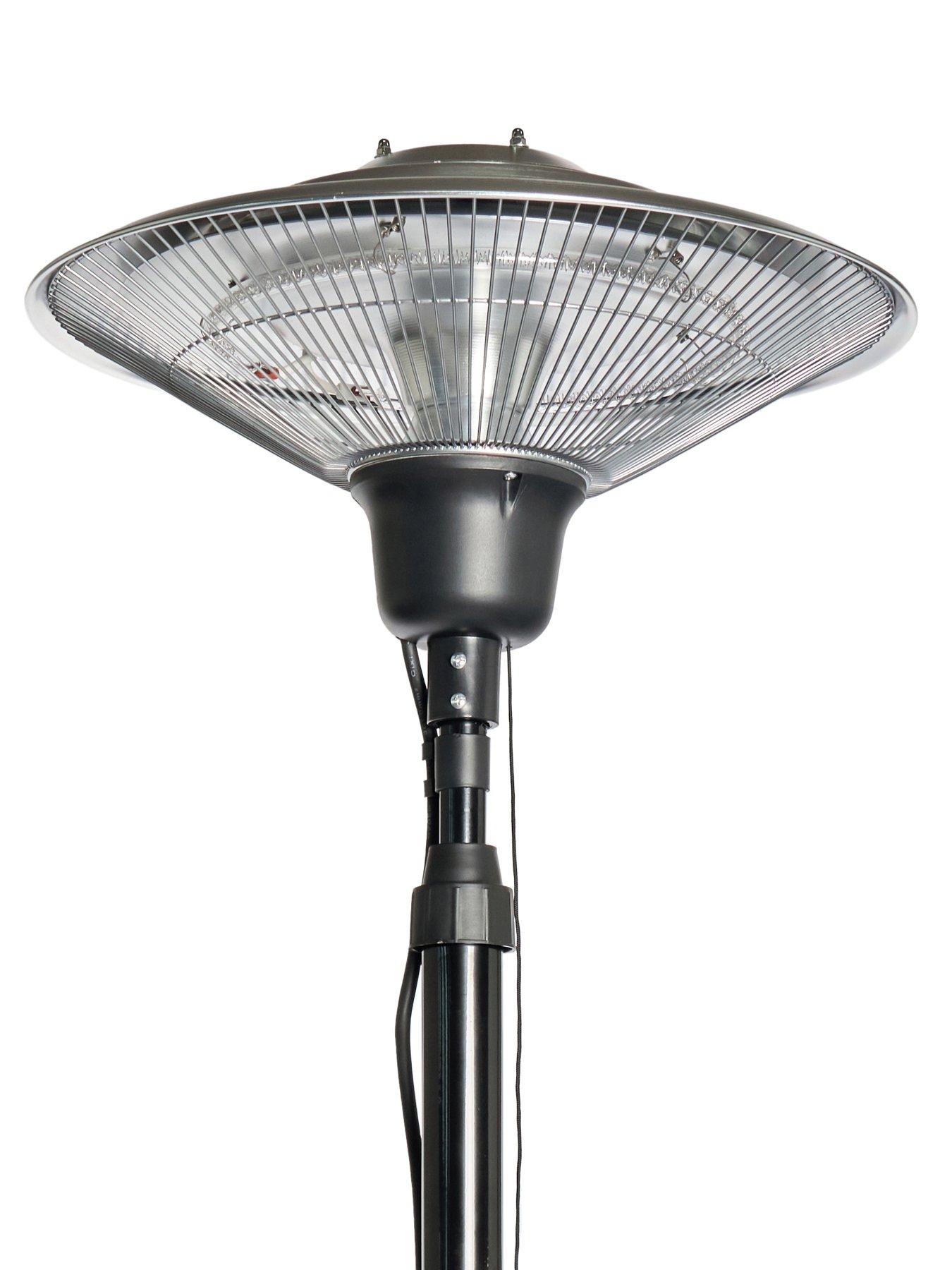Image 4 of 6 of Radiant Coral 1500w FS Carbon Elem Patio Heater Silver