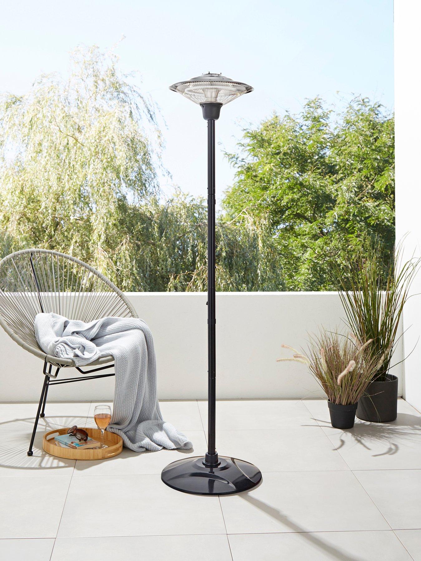 Image 6 of 6 of Radiant Coral 1500w FS Carbon Elem Patio Heater Silver