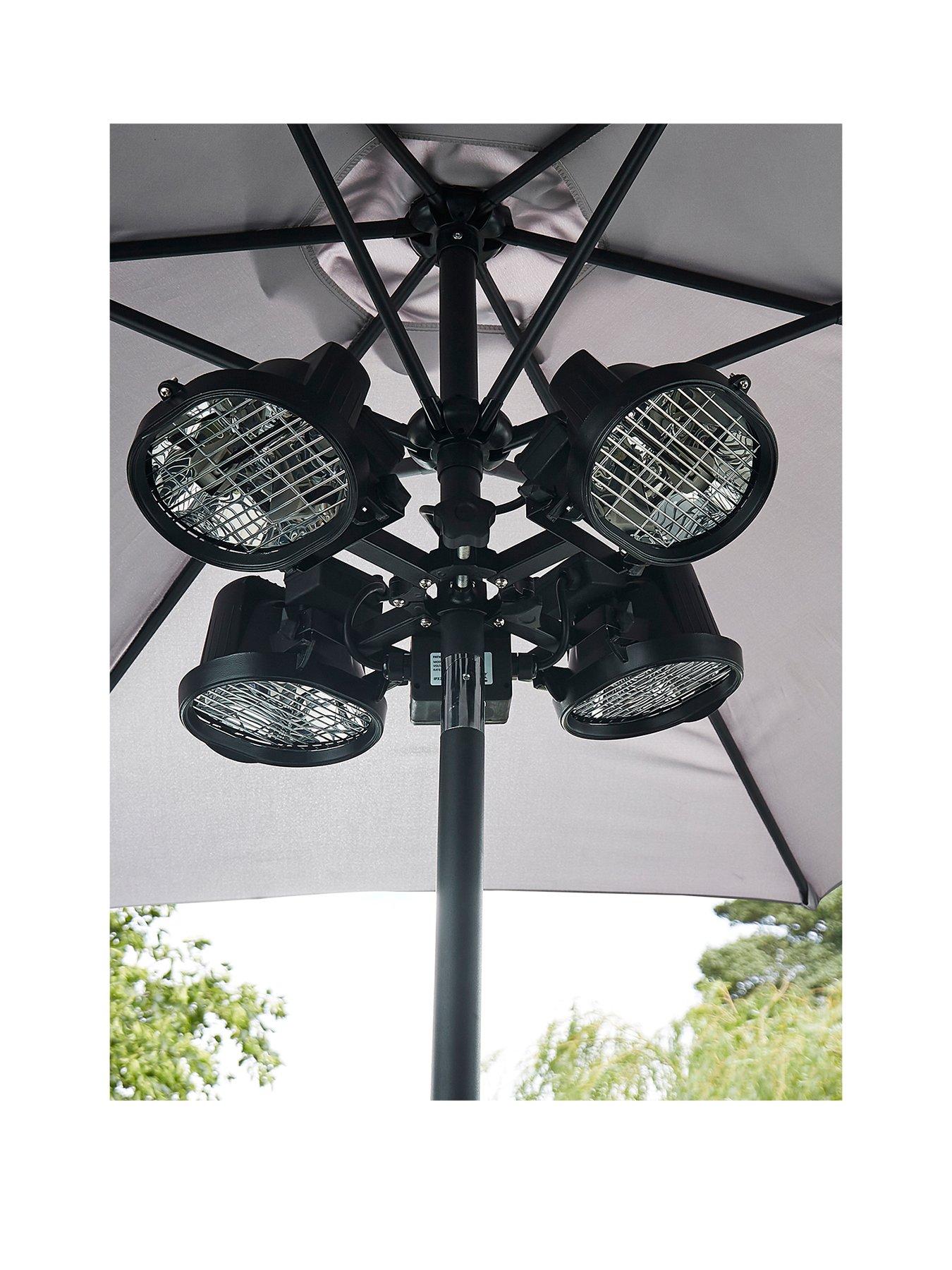 Image 3 of 6 of Radiant Ruby 4x450W Alum D/C Parasol Heater