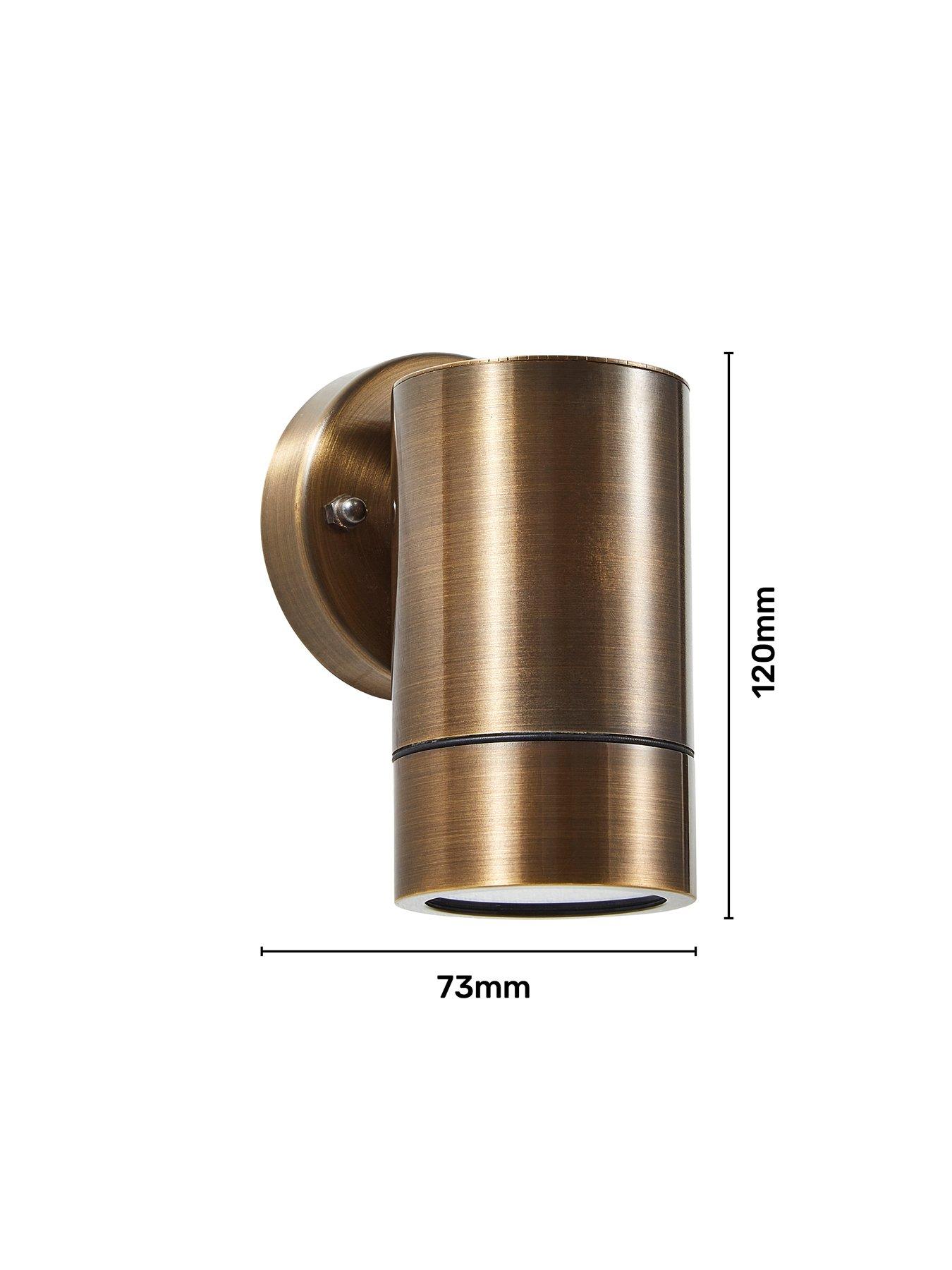  image of zinc-brac-solid-brass-1lt-up-or-down-gu10-wl-bronze