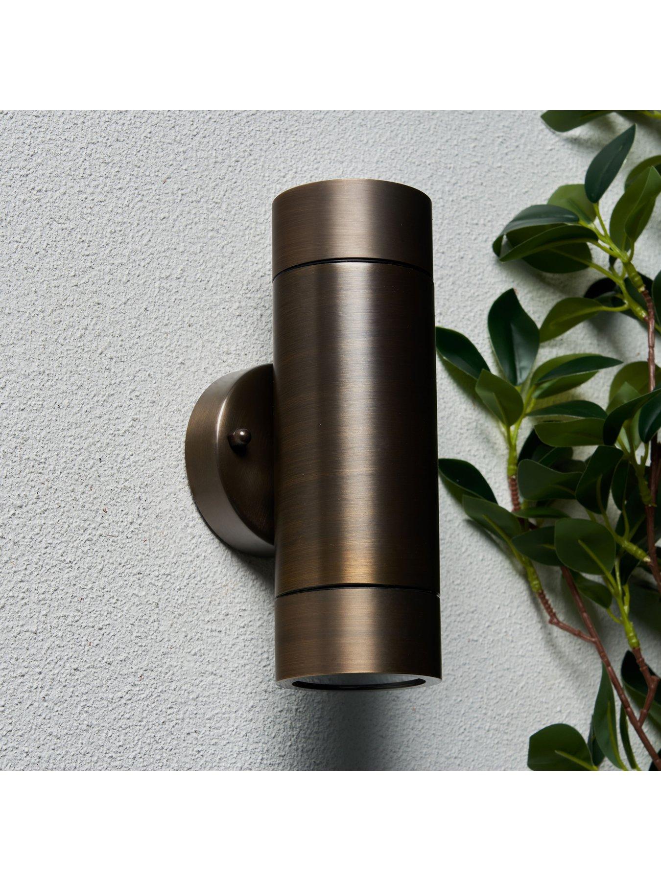 Image 1 of 5 of Zinc Brac Solid Brass 2lt Up &amp; Down GU10 WL Bronze