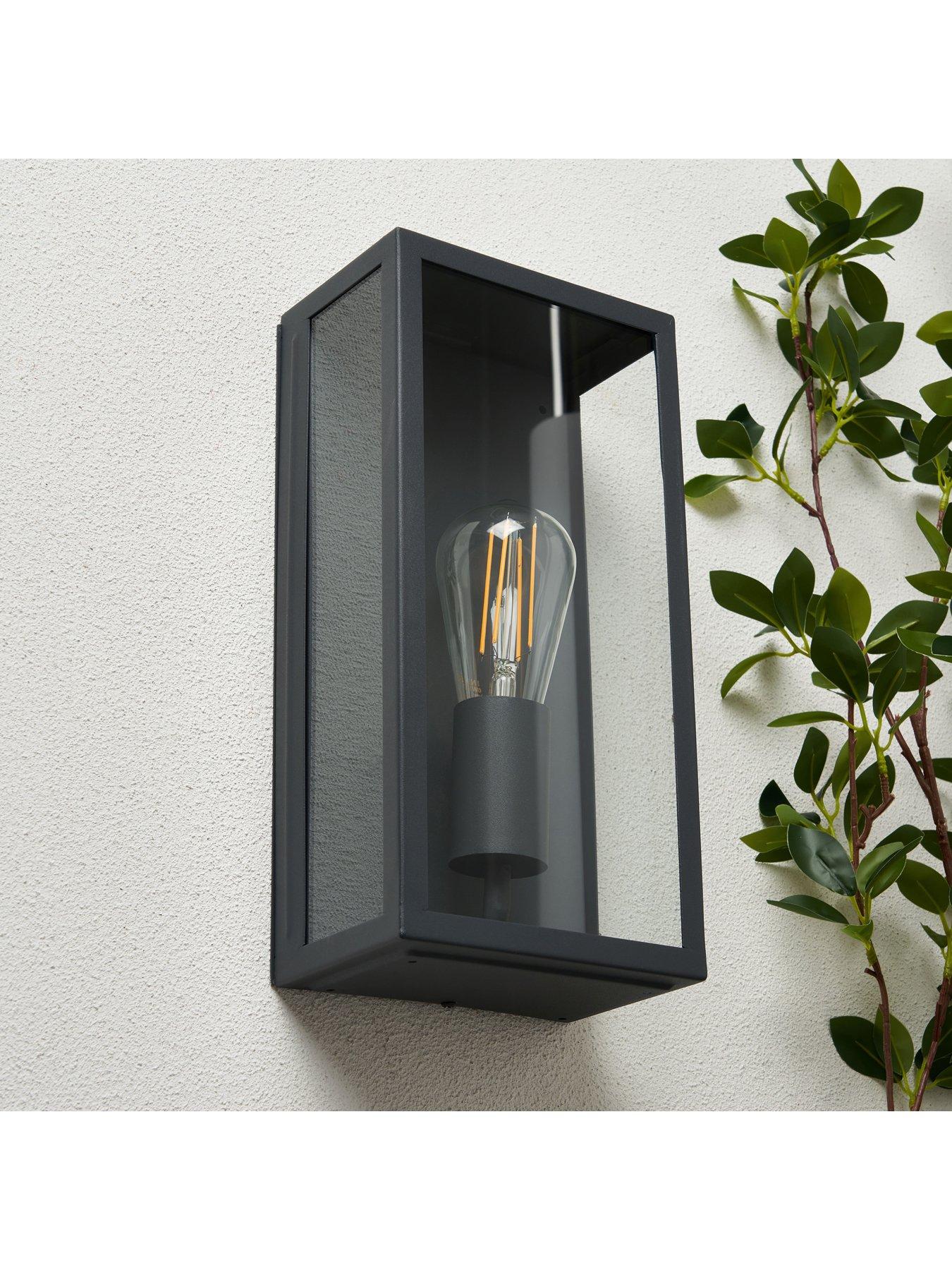 Minerva Metal Box Lantern Anthracite