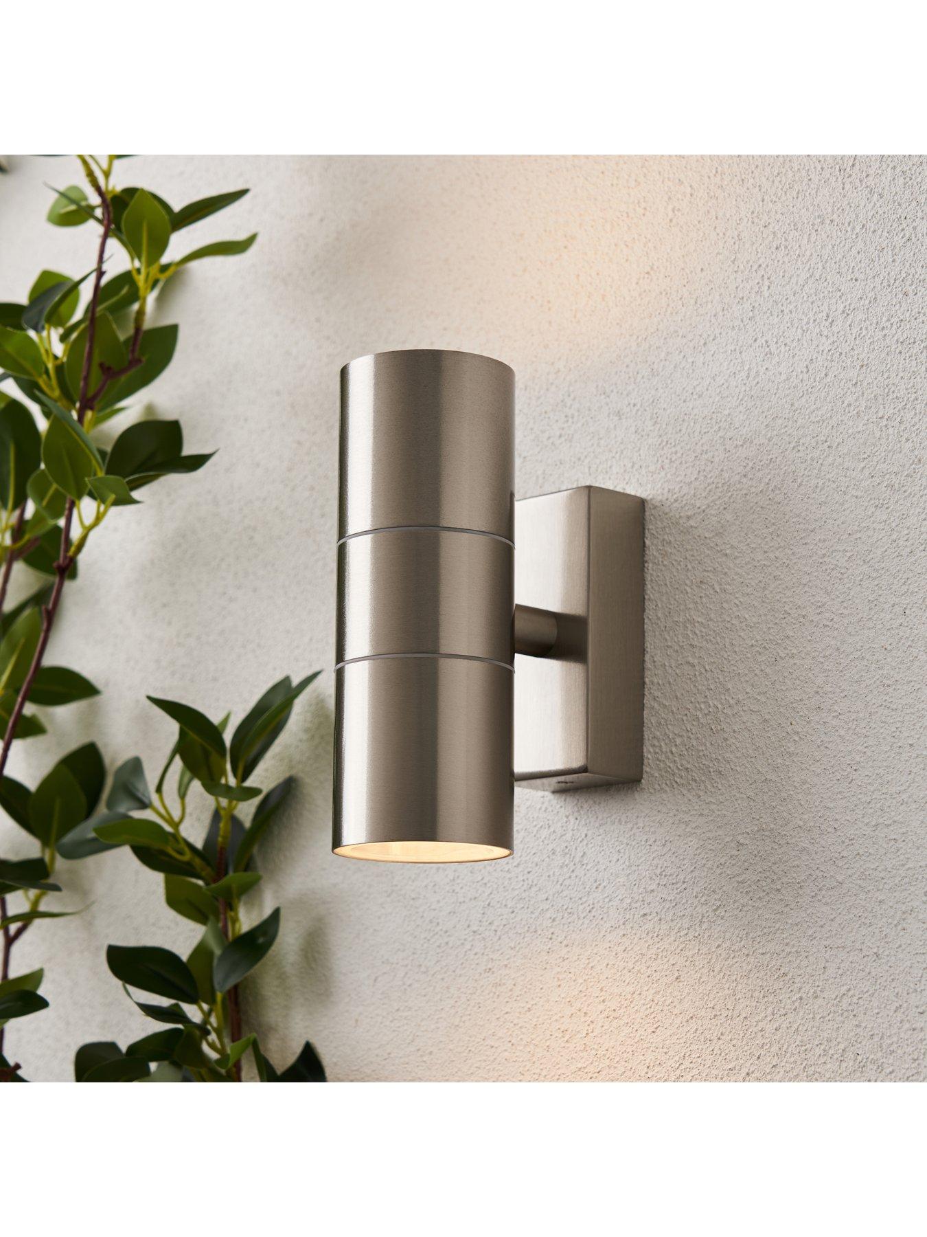undefined Leto IP65 2lt GU10 Wall light SST