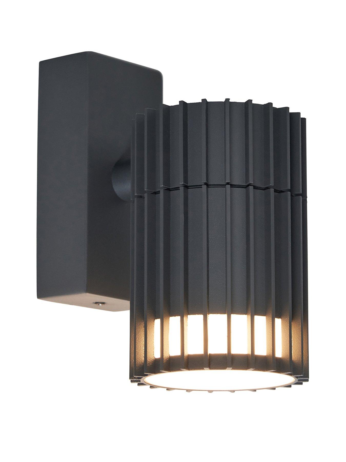  image of zinc-muto-1-light-gu10-fixed-downlight-ip65-anthracite