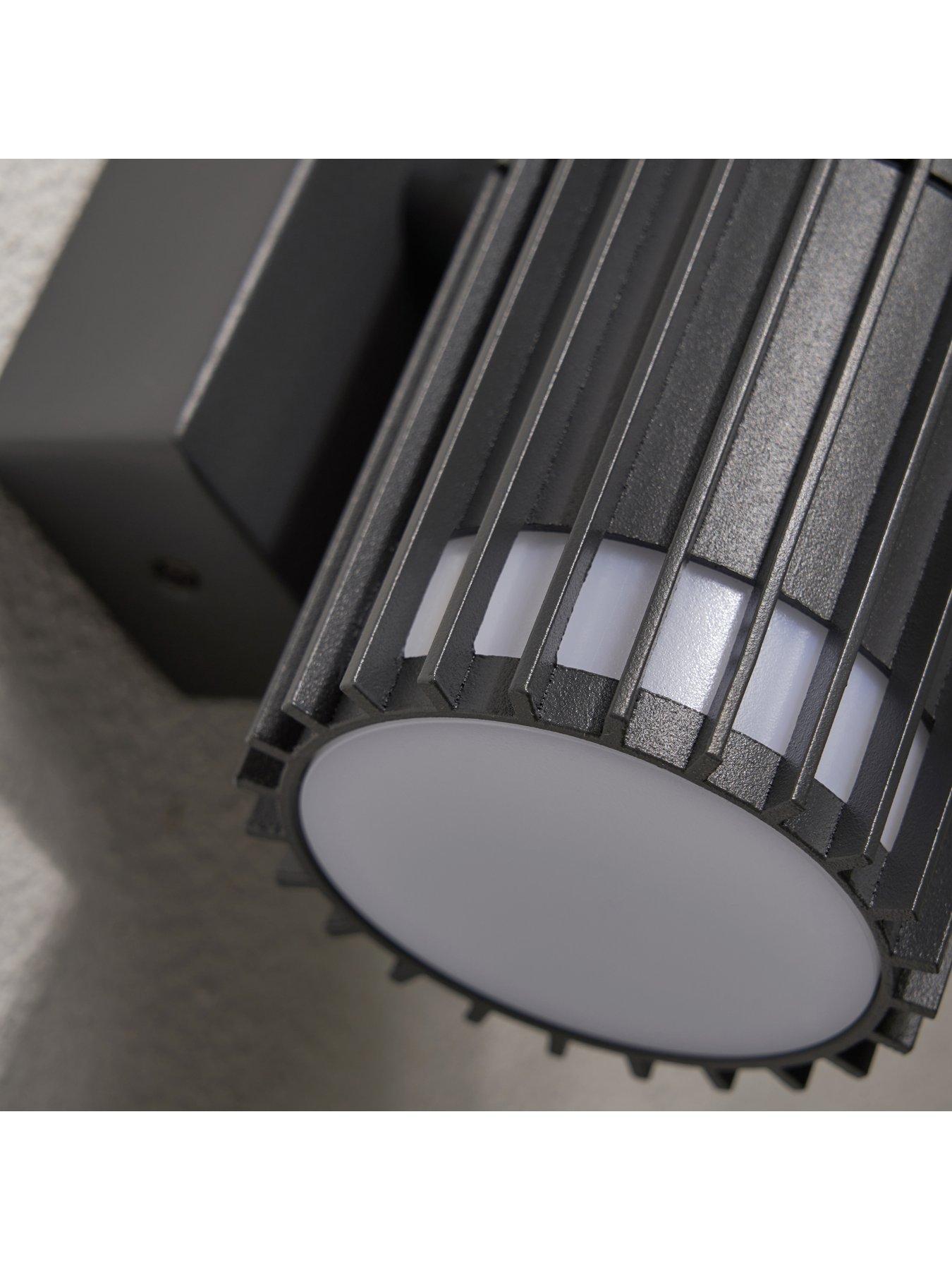  image of zinc-muto-1-light-gu10-fixed-downlight-ip65-anthracite