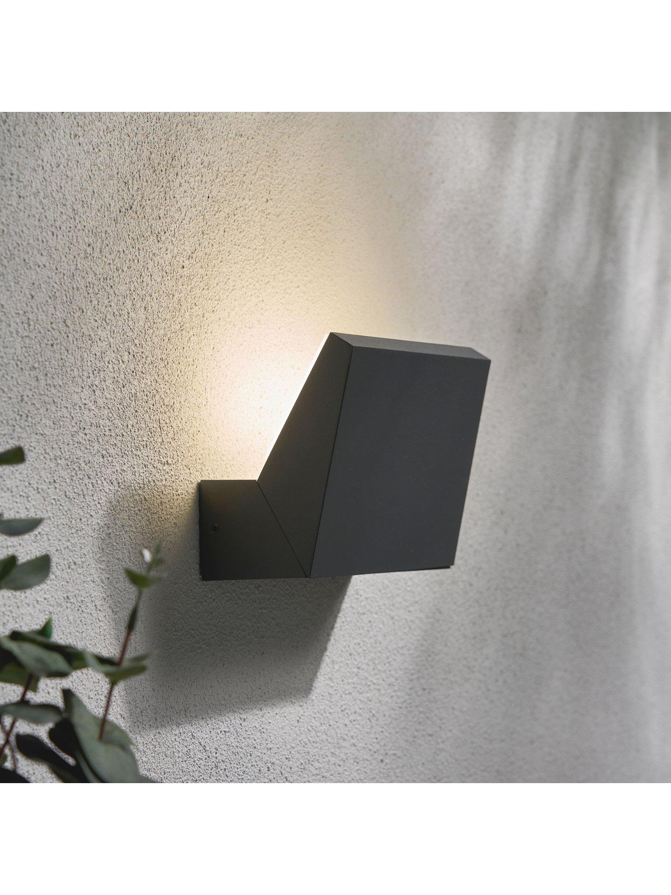Zinc Rayu 13w LED Up or Down Adj WL IP65 Anthracite