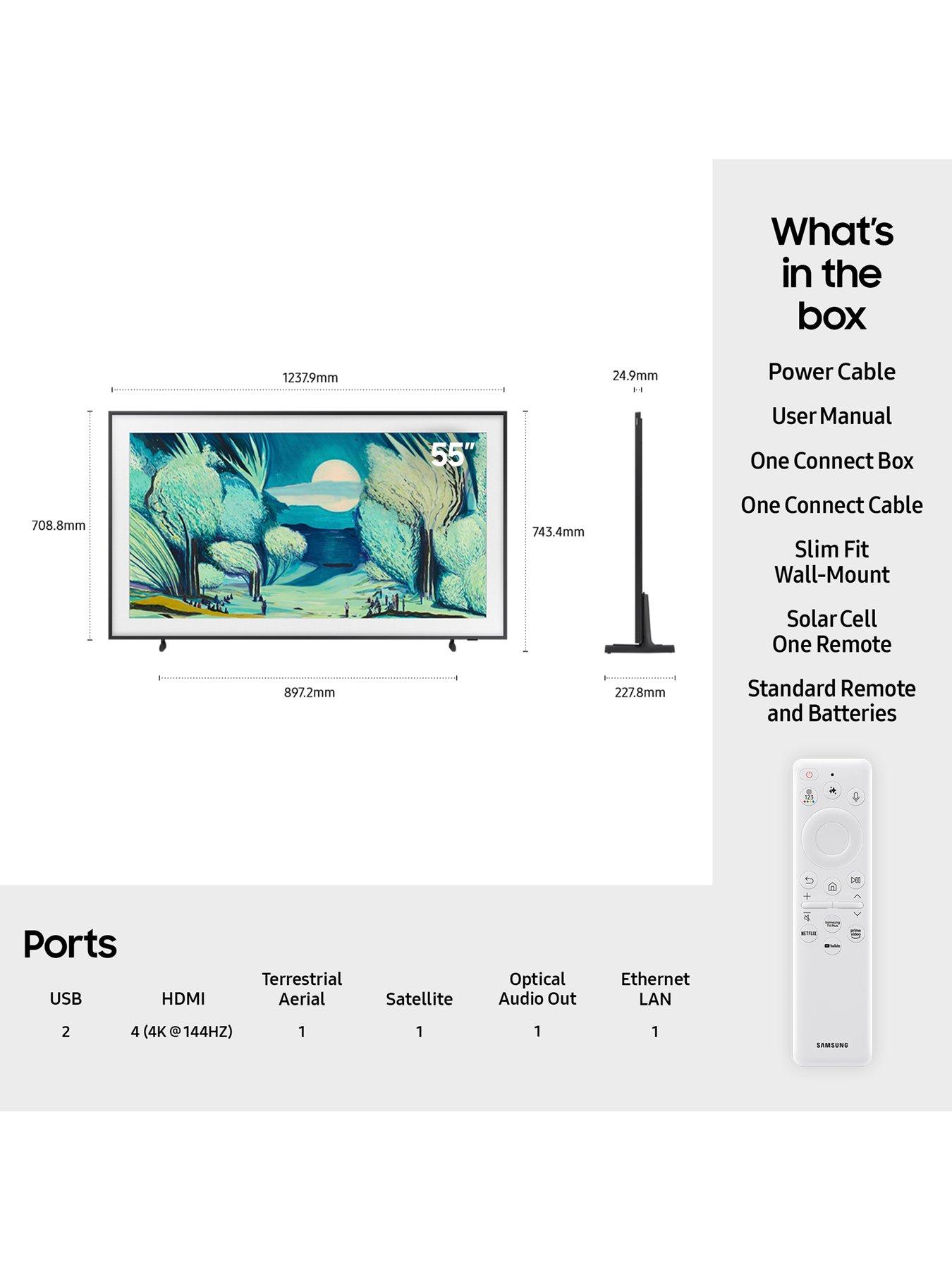 Image 7 of 8 of Samsung LS03F&nbsp;55-inch The Frame QLED AI Smart TV with Art Mode &amp; Wall Mount - QE55LS03F