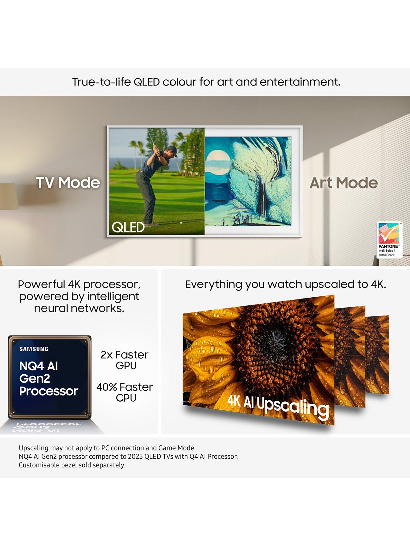 Image 3 of 8 of Samsung LS03F&nbsp;50-inch The Frame QLED AI Smart TV with Art Mode &amp; Wall Mount - QE50LS03F