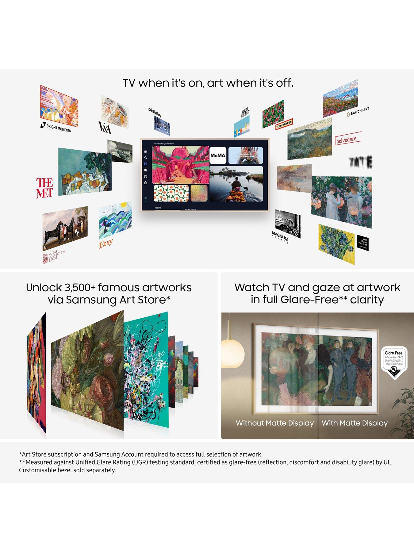 Image 5 of 8 of Samsung LS03F&nbsp;43-inch The Frame QLED AI Smart TV with Art Mode &amp; Wall Mount - QE43LS03F