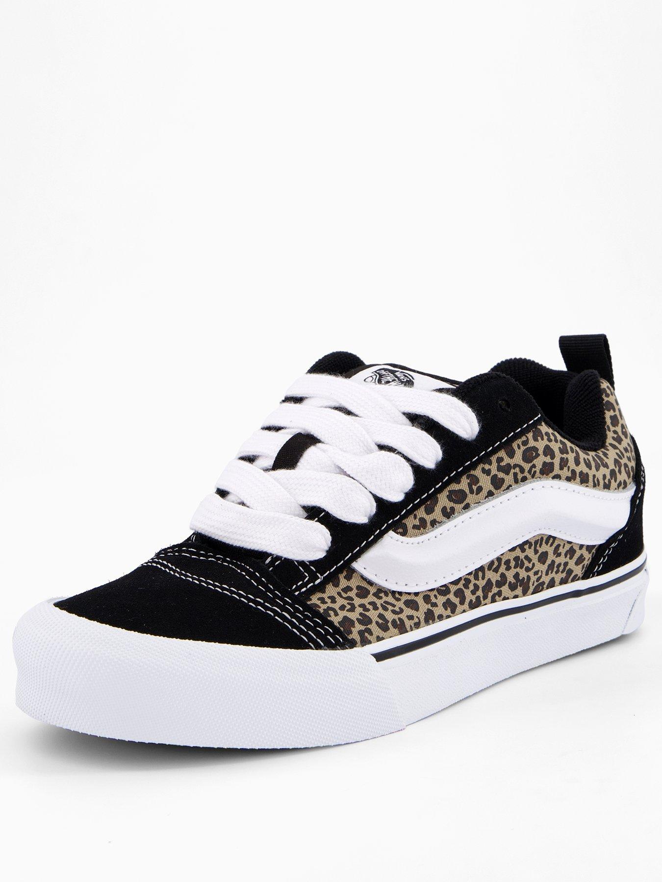 Image 2 of 7 of Vans Junior Girls Knu Skool - Black/Leopard