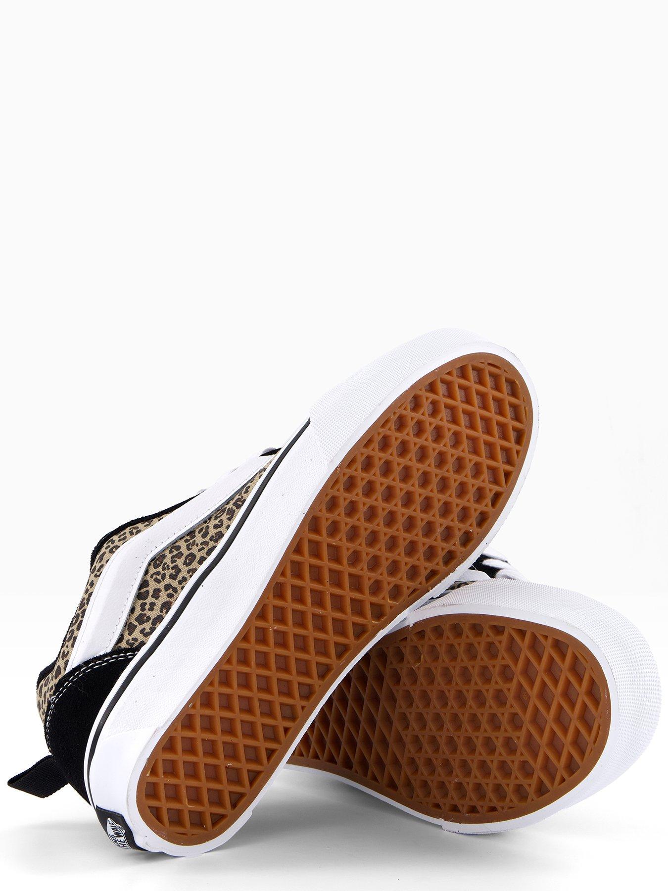 Image 4 of 7 of Vans Junior Girls Knu Skool - Black/Leopard