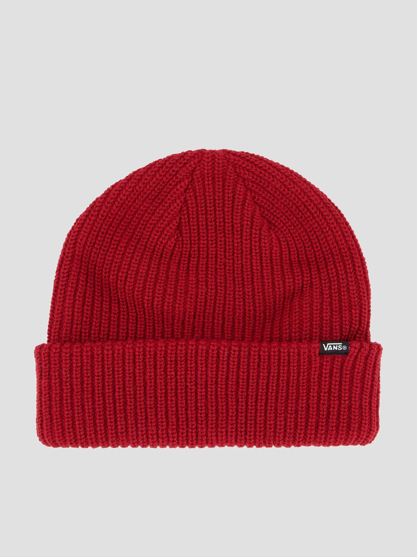  image of vans-unisex-core-basic-cuff-beanie-red