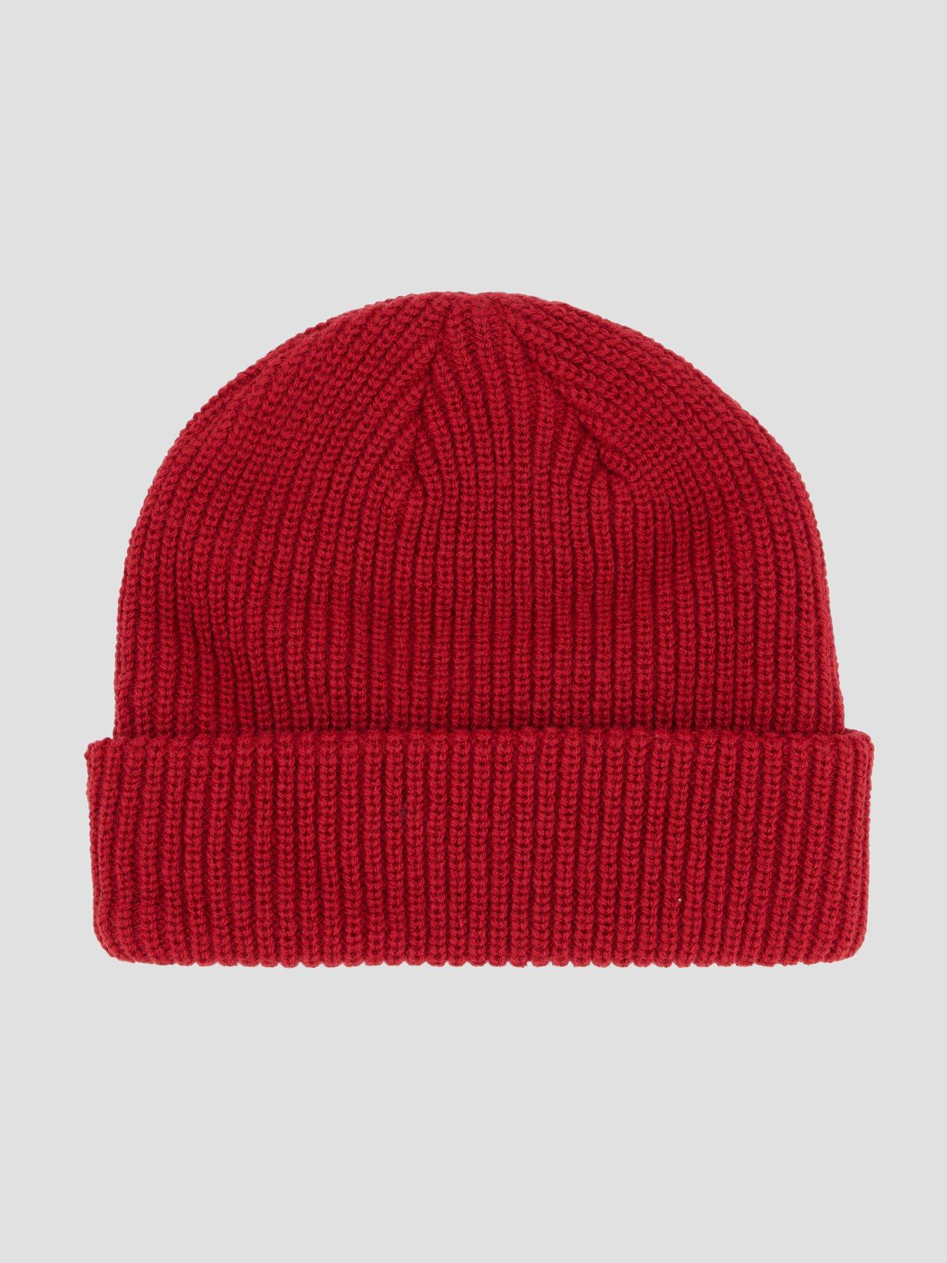  image of vans-unisex-core-basic-cuff-beanie-red
