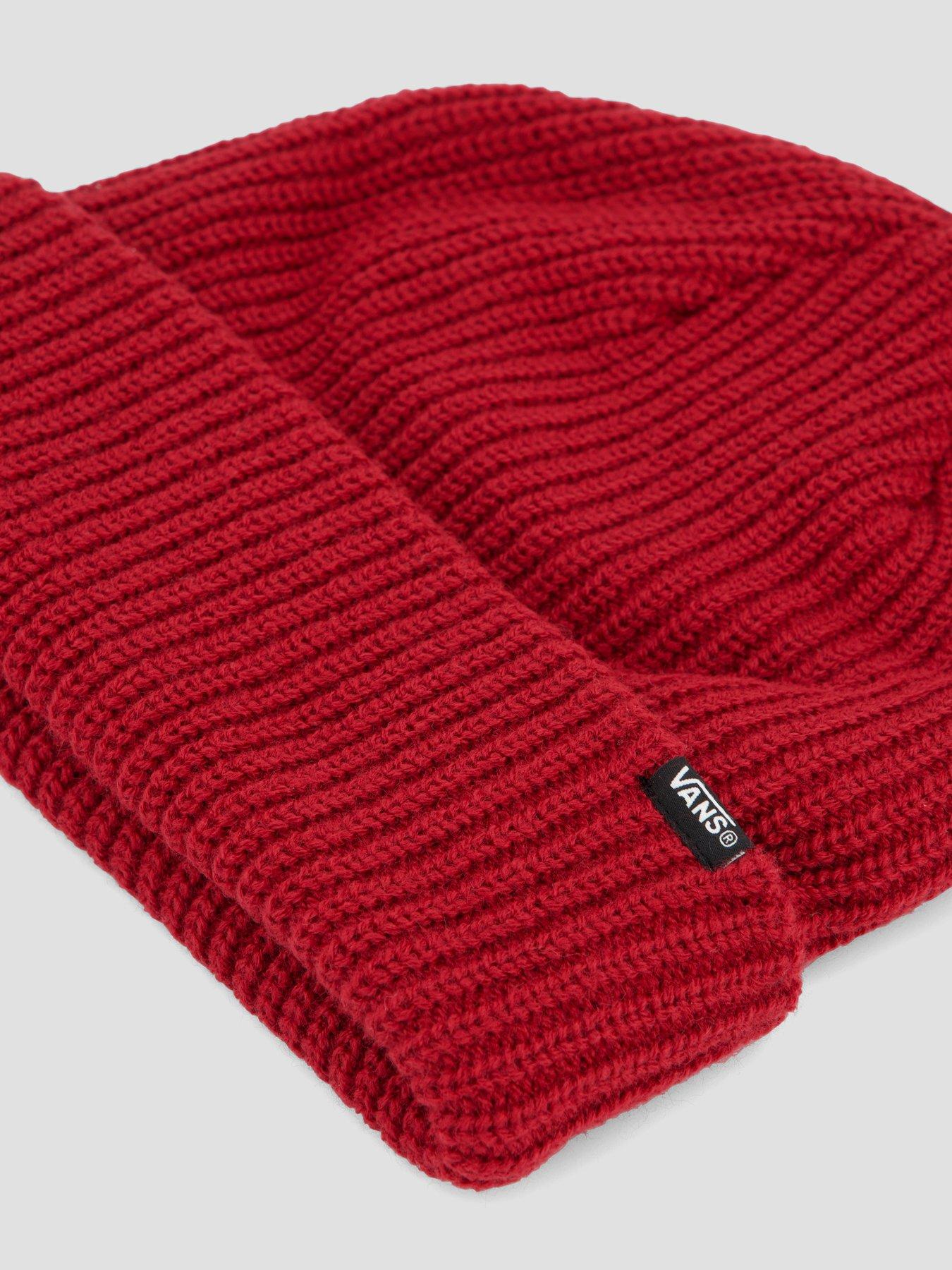  image of vans-unisex-core-basic-cuff-beanie-red