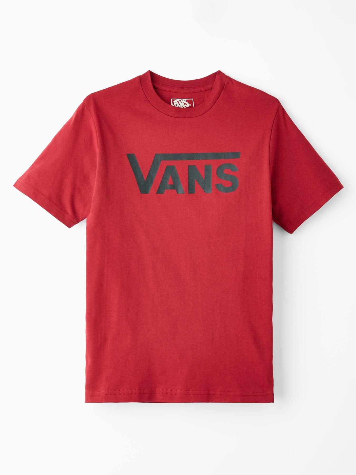 Vans Boys Classic Short Sleeve T-Shirt - Dark Red