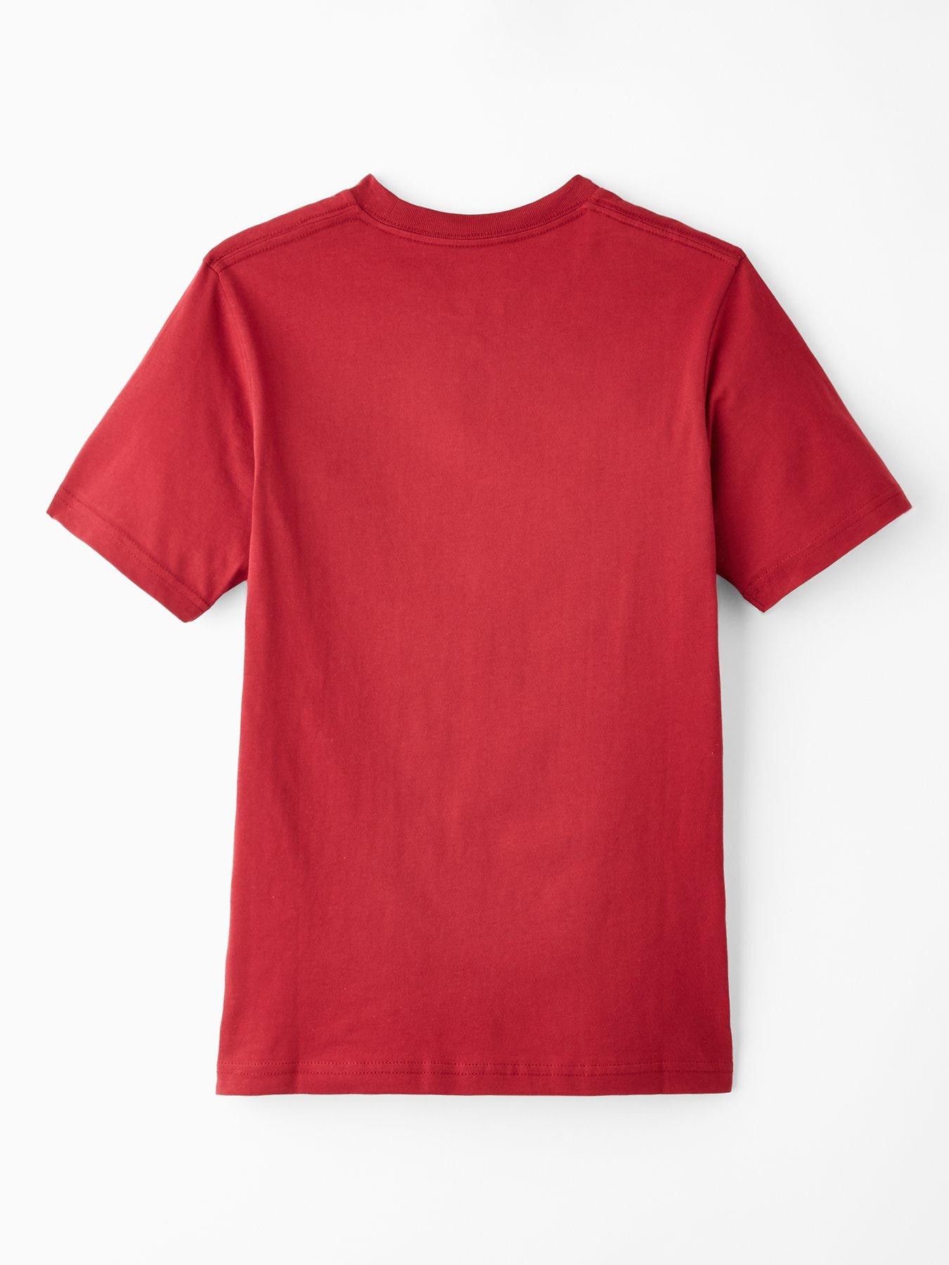  image of vans-boys-classic-short-sleeve-t-shirt-dark-red