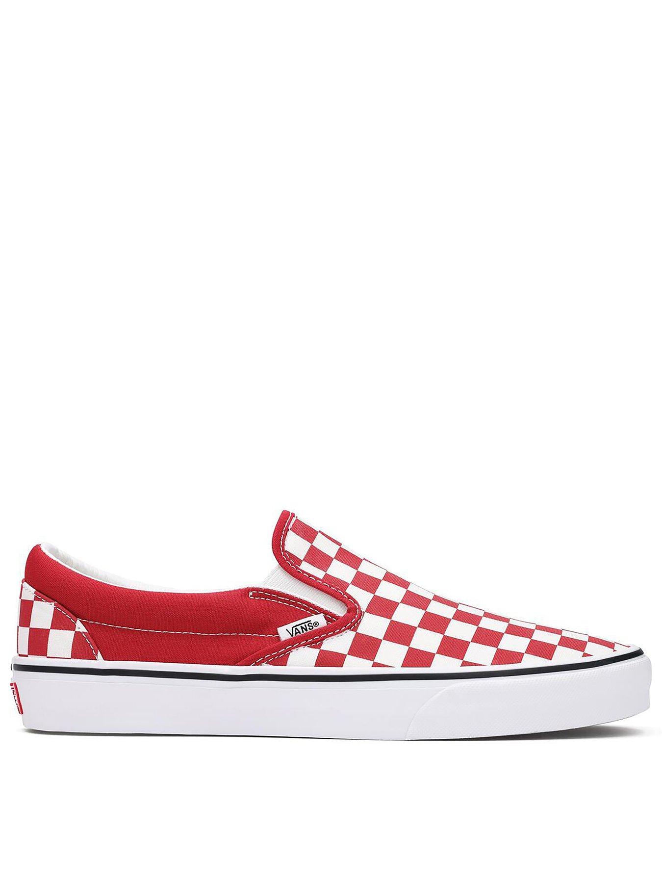 undefined Unisex Classic Slip-On Trainers - Red