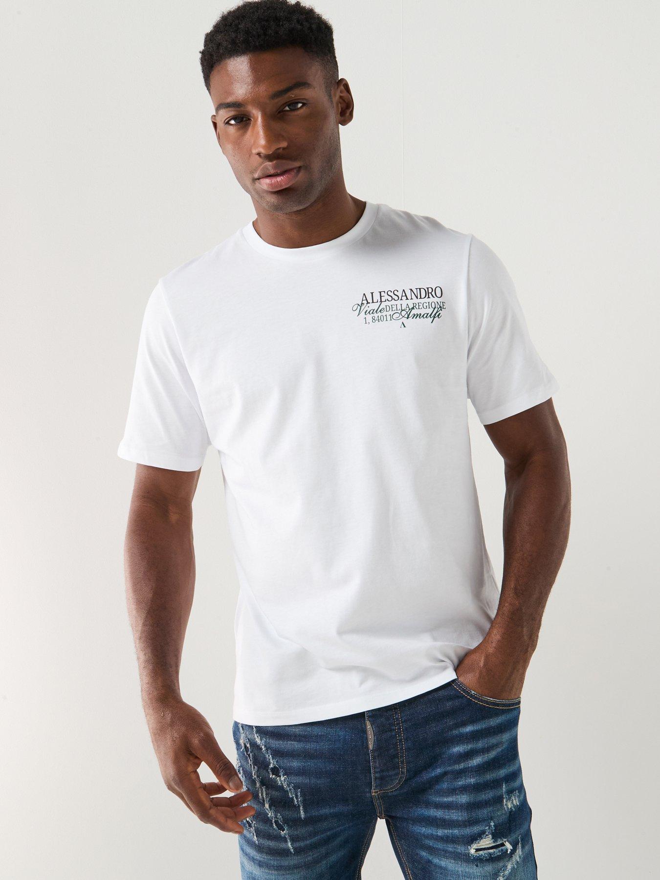 Alessandro Zavetti Arco Graphic Backprint T-Shirt - White