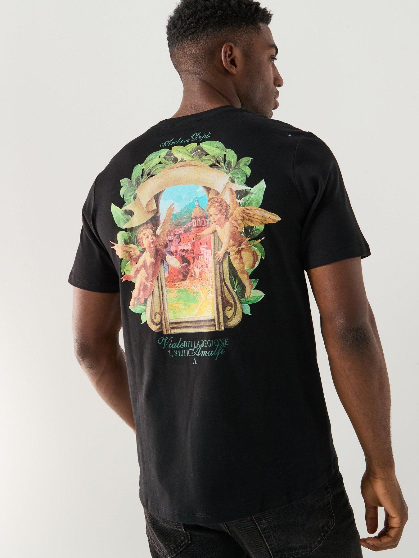 Alessandro Zavetti Arco Graphic Backprint T-Shirt - Black