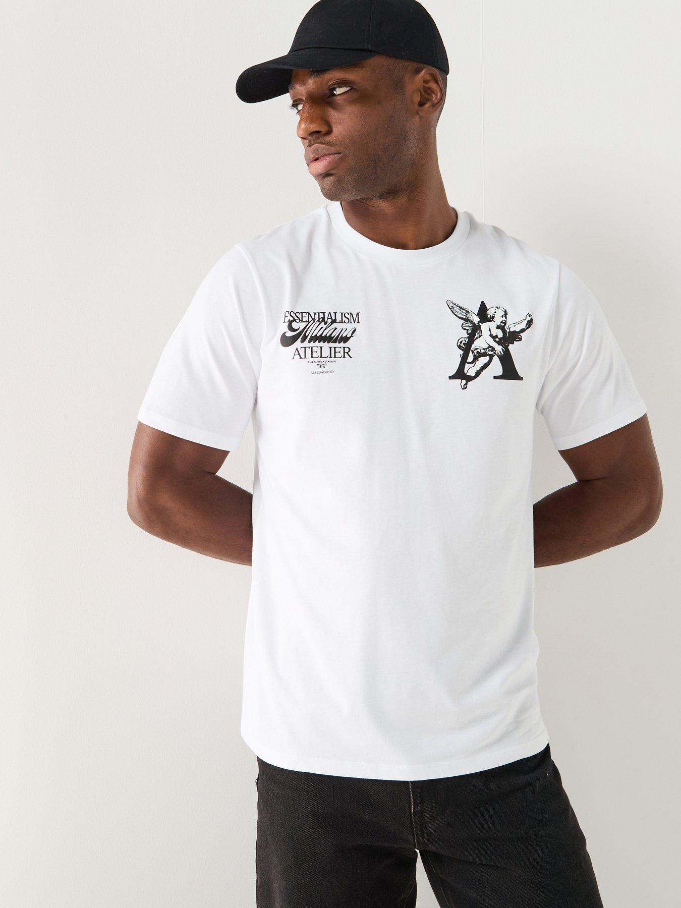 undefined Putto Graphic Backprint T-shirt - White