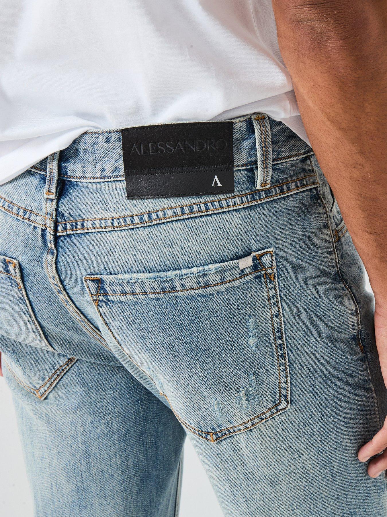 Image 4 of 4 of Alessandro Zavetti Alessandro Zavetti Spiaggia Loose Fit Jeans