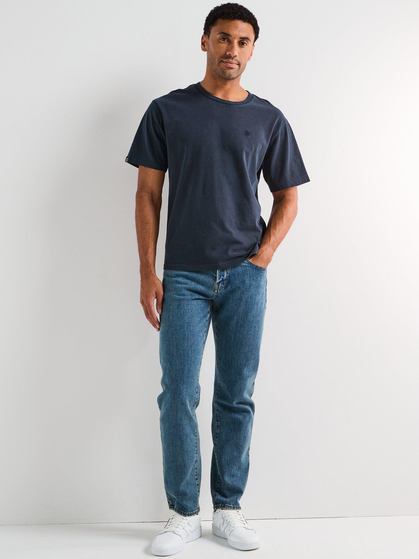 Image 3 of 6 of Superdry Essentials Relaxed T-shirt - Navy