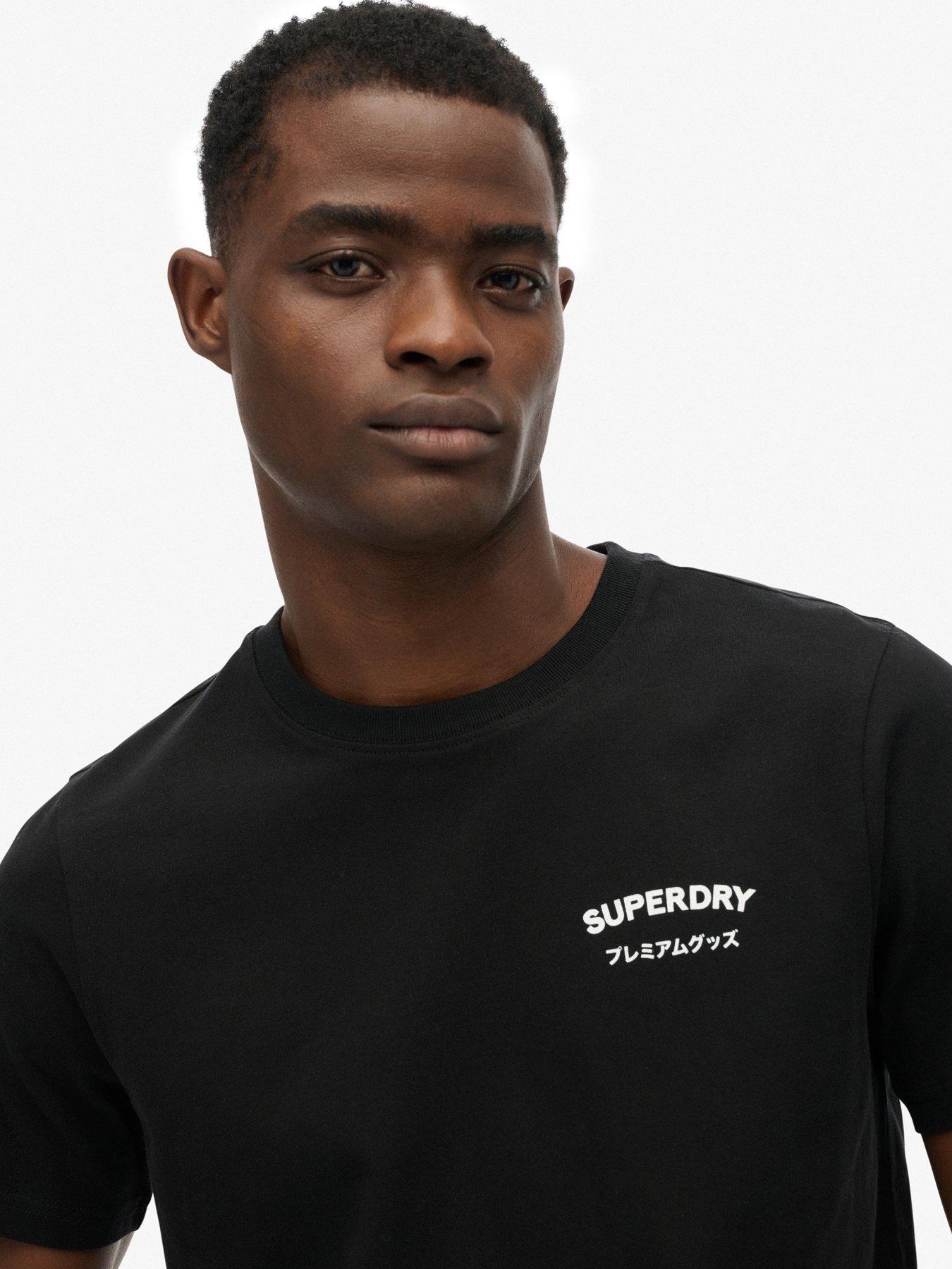 Image 4 of 4 of Superdry British Design Relaxed T-Shirt - Black