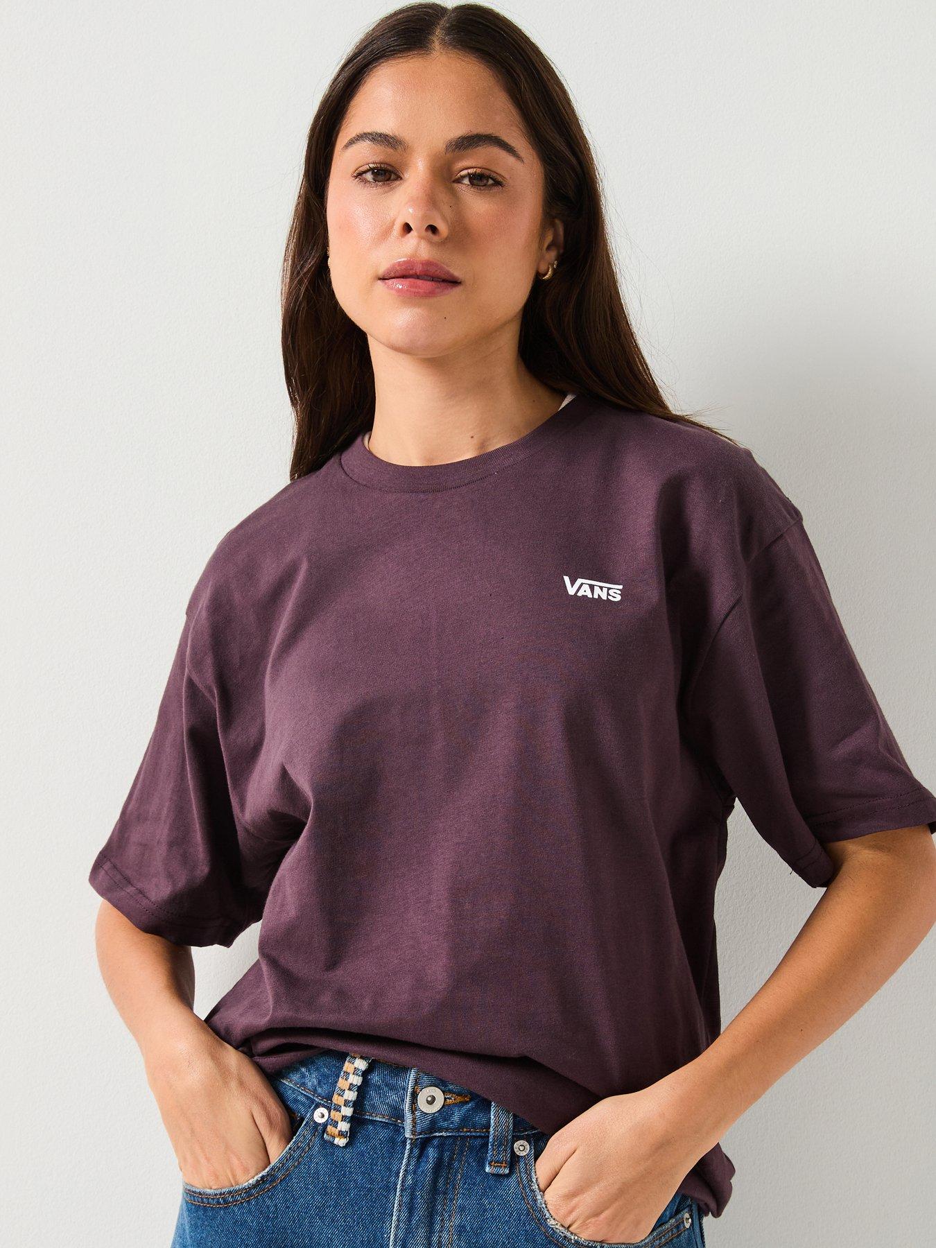 undefined Womens Left Chest Logo Embroided T-shirt - Dark Grey