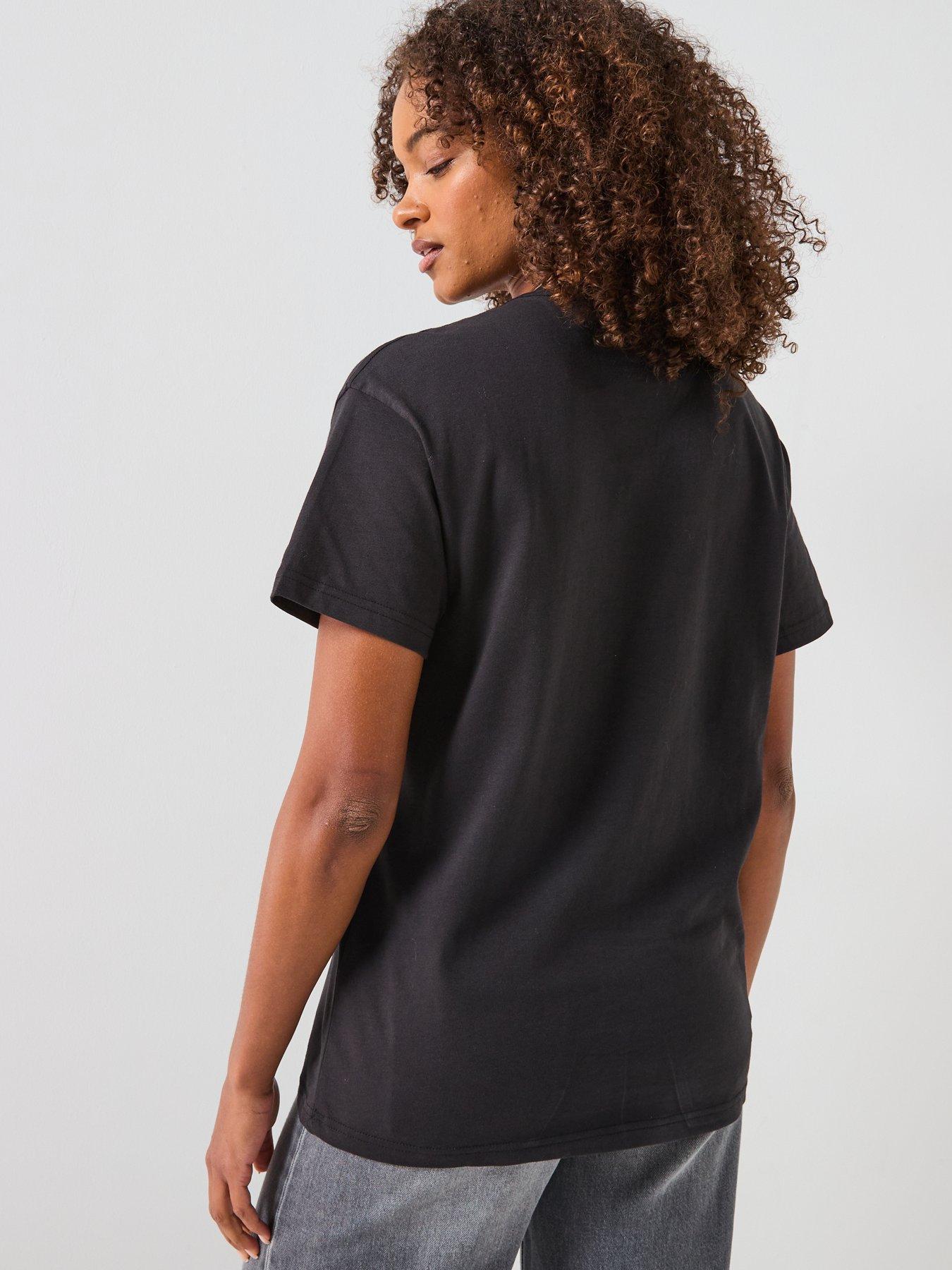 stillFront image of vans-womens-essential-oversized-t-shirt-black