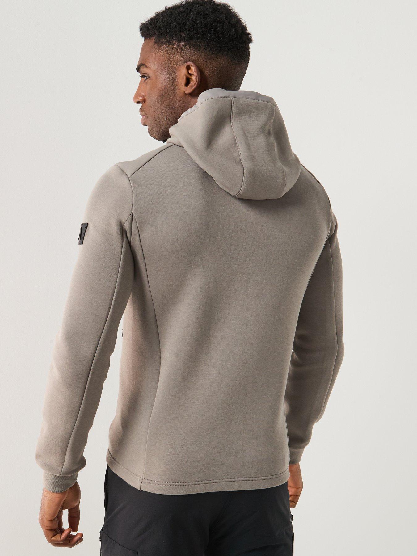 Image 2 of 5 of Alessandro Zavetti Mancini Seersucker Funnel Neck Hybrid Jacket - Beige