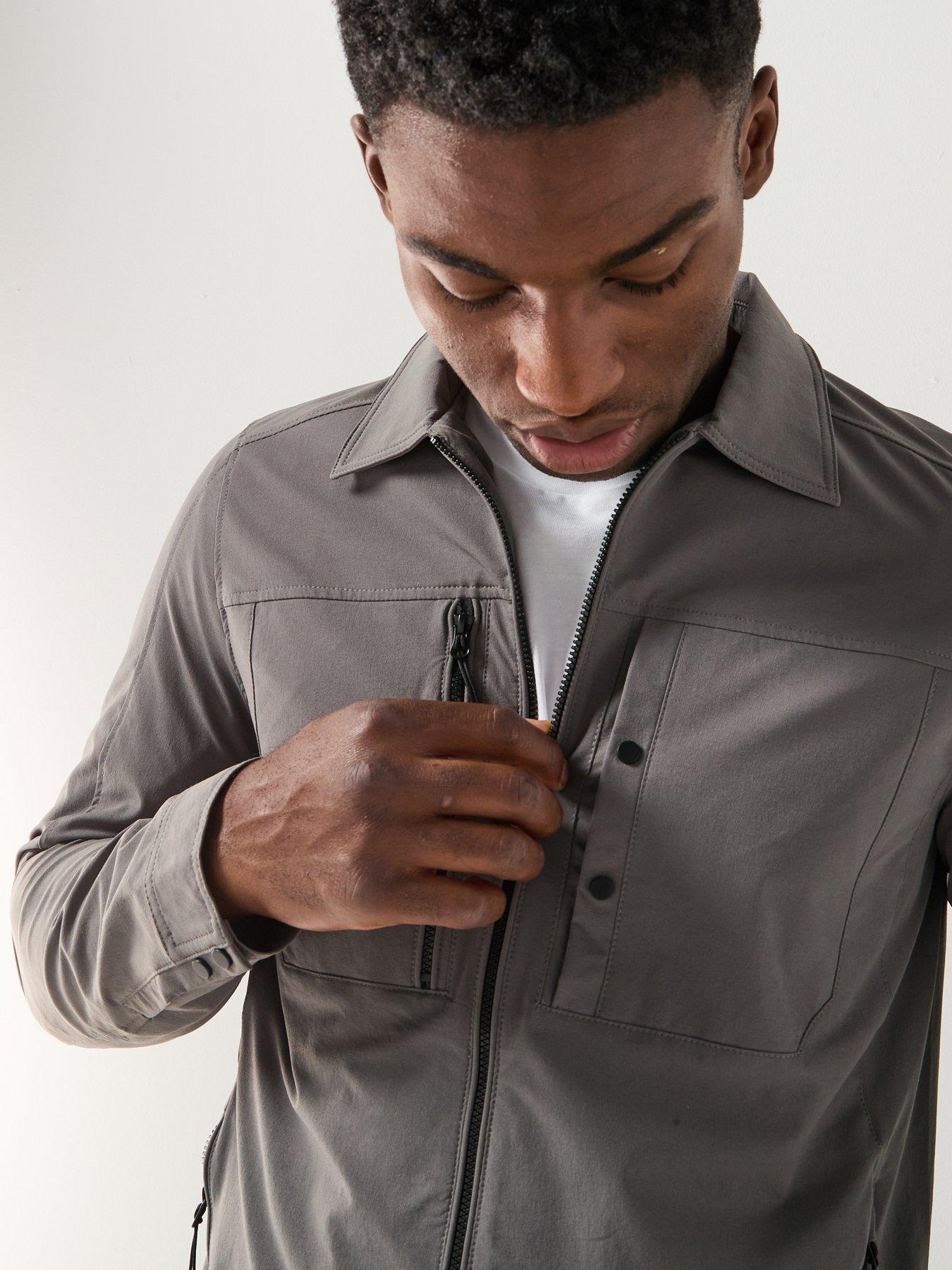 Image 4 of 6 of Alessandro Zavetti Saverio Overshirt - Grey