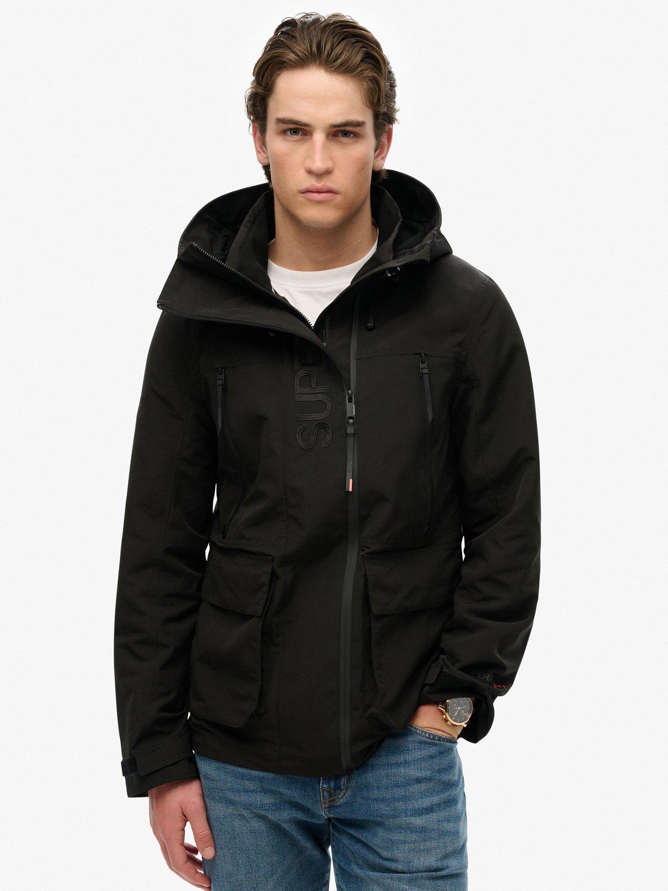 Superdry Hood Ultimate Embroidered Windbreaker Jacket - Black