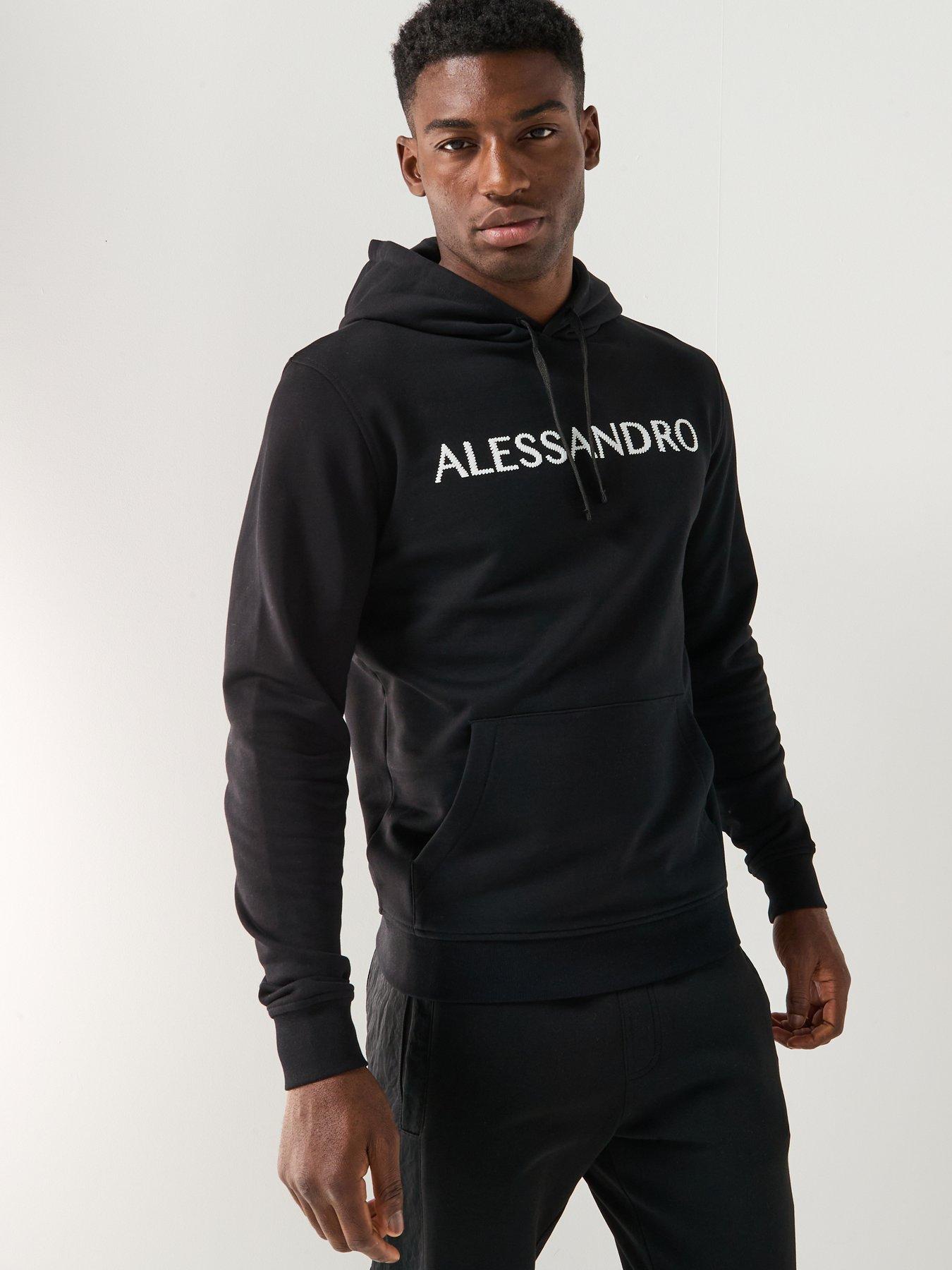 Image 6 of 6 of Alessandro Zavetti Calcio Graphic Oth Hoodie - Black