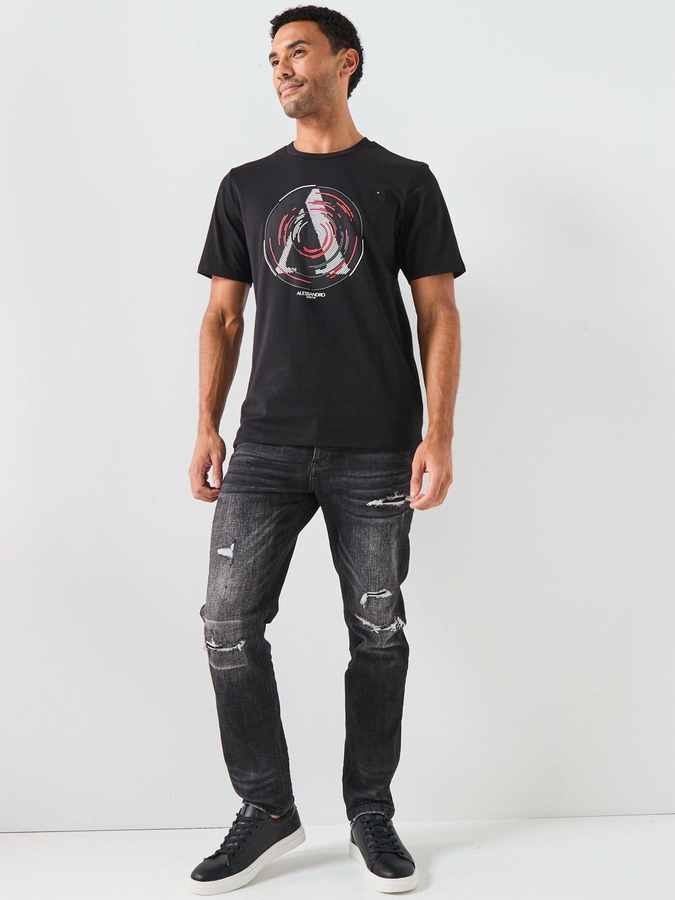 Image 3 of 4 of Alessandro Zavetti Centro Short Sleeve T-Shirt - Grey