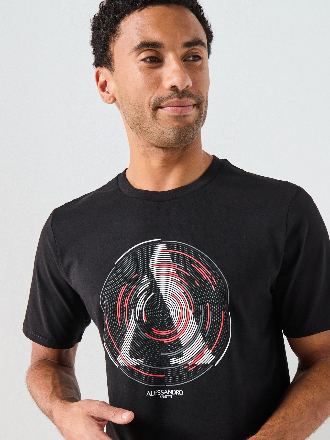 Image 4 of 4 of Alessandro Zavetti Centro Short Sleeve T-Shirt - Grey